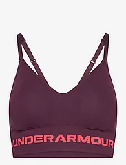 Under Armour - UA Seamless Low Long Bra - sievietēm - dark maroon - 0