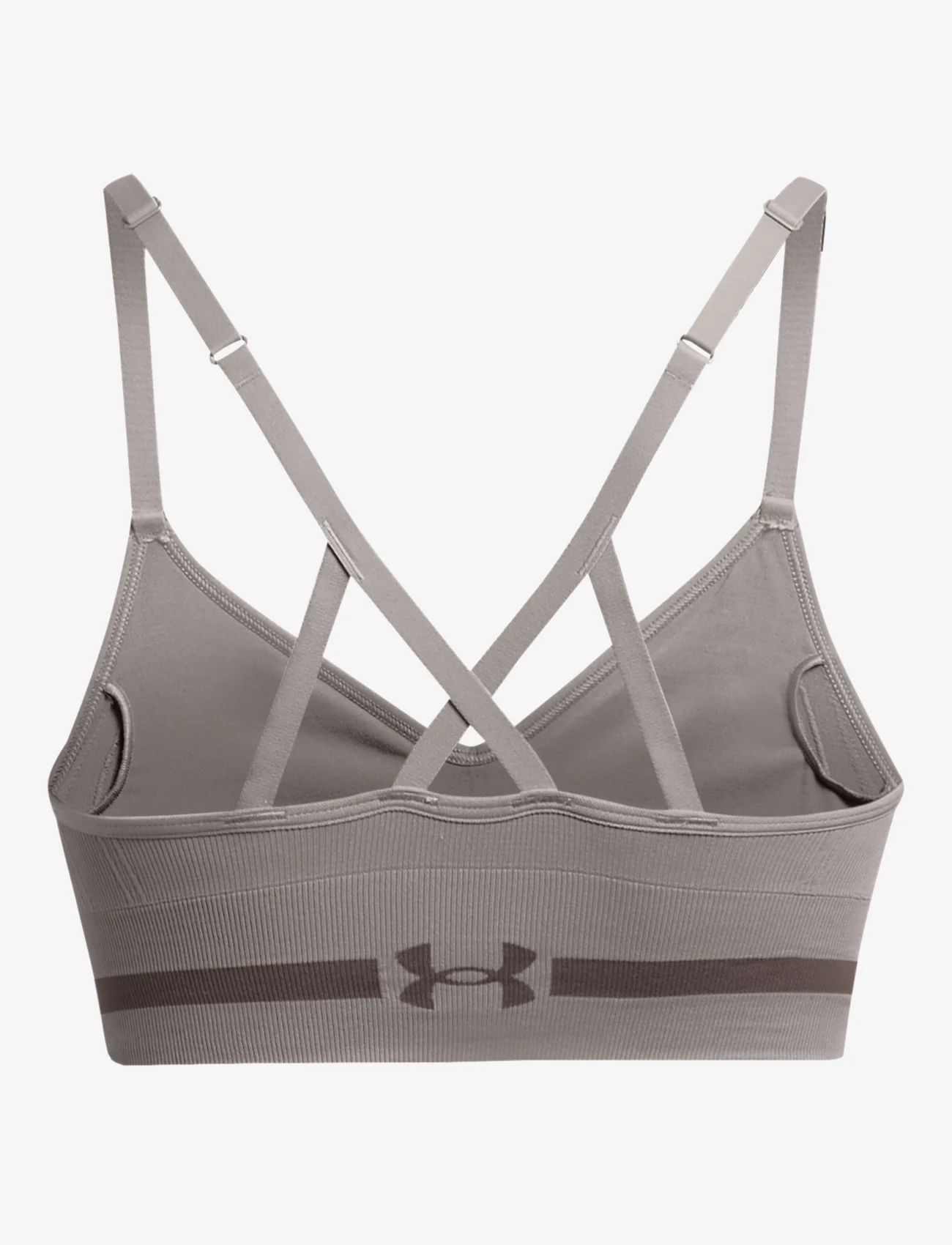 Under Armour - UA Seamless Low Long Bra - sport bras - gray - 1