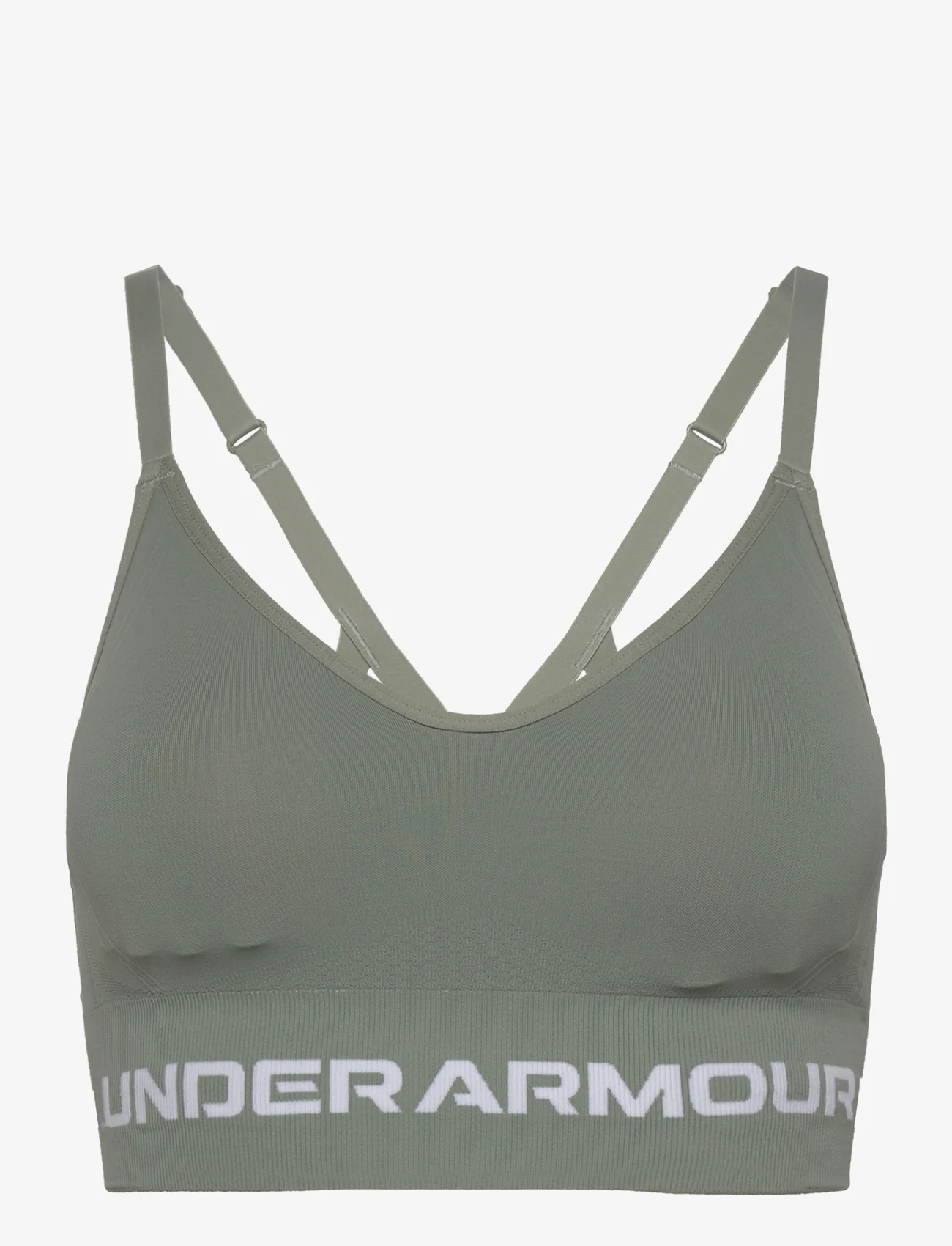 Under Armour - UA Seamless Low Long Bra - sport bras - grove green - 0