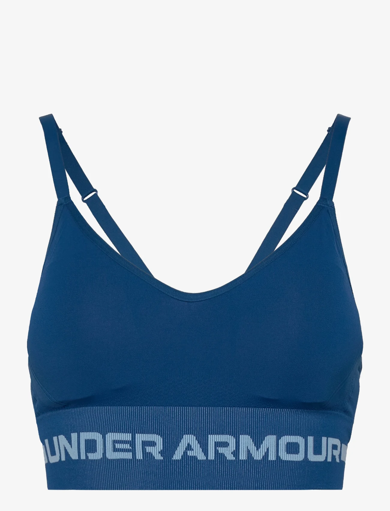 Under Armour - UA Seamless Low Long Bra - sportinės liemenėlės: lengvai prilaikančios - varsity blue - 0