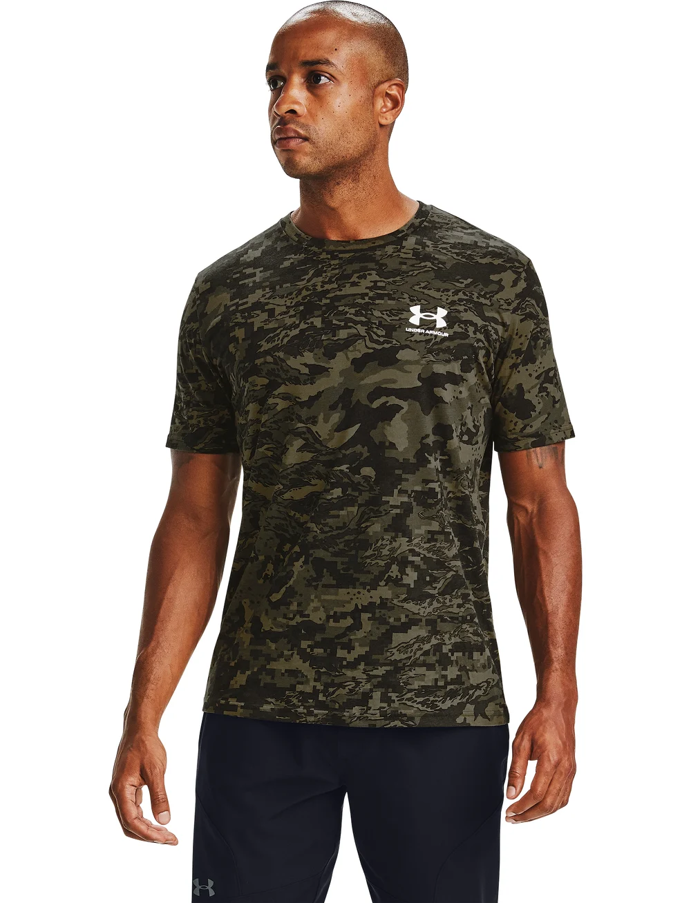 Under Armour - UA ABC CAMO SS - oberteile & t-shirts - black - 3
