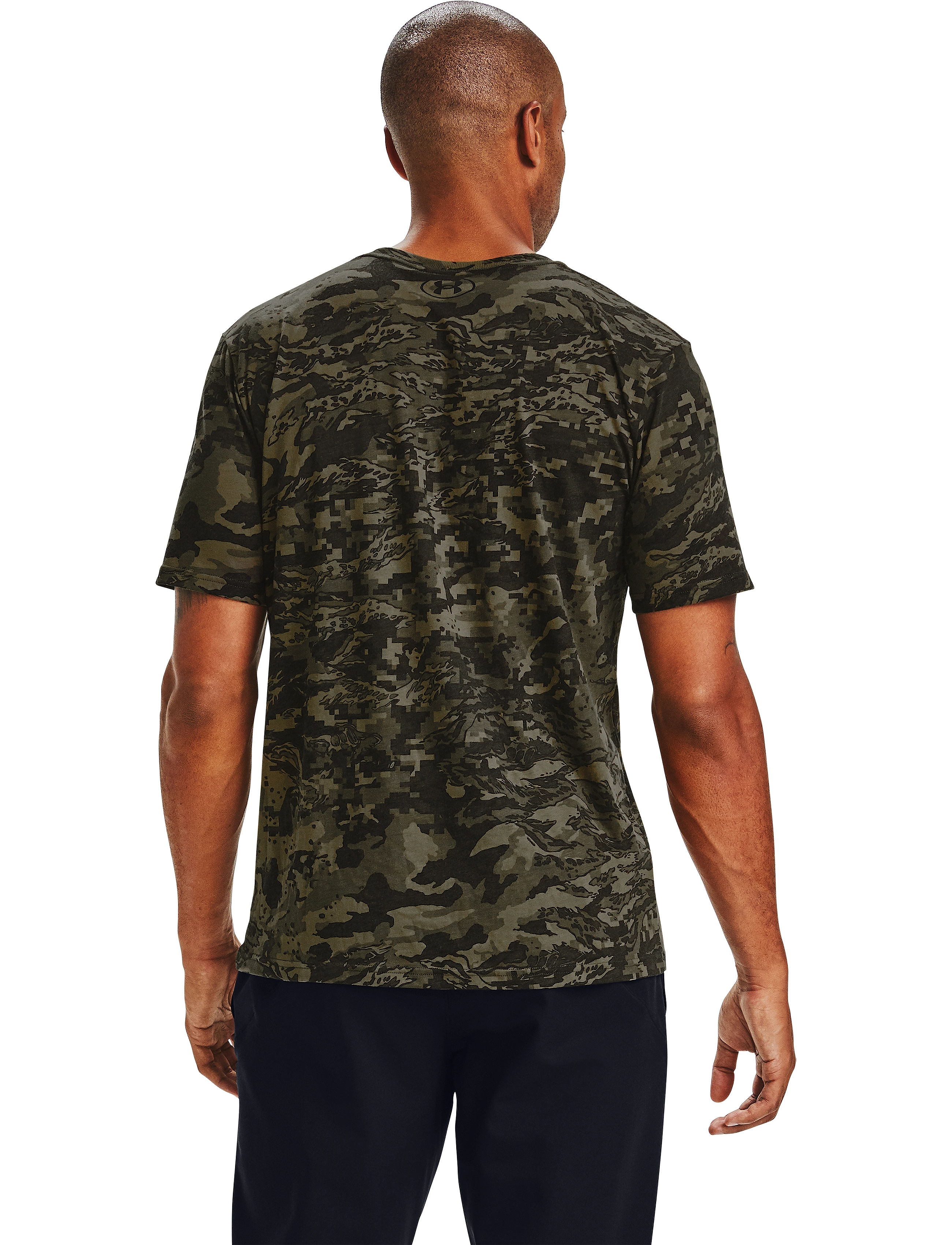Under Armour - UA ABC CAMO SS - t-shirts - black - 4