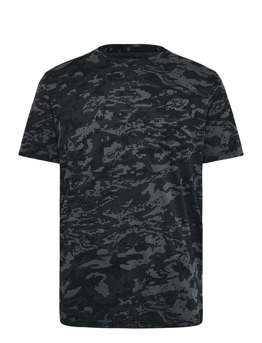 Under Armour - UA ABC CAMO SS - tops & t-shirts - black - 1
