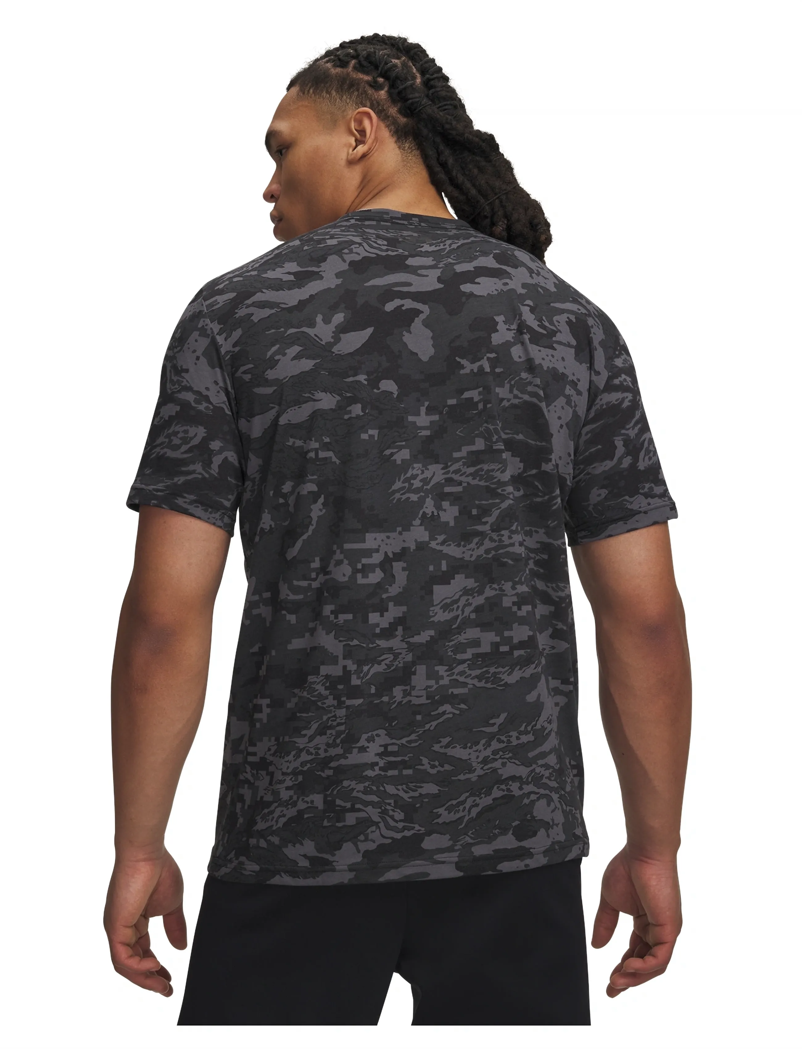 Under Armour - UA ABC CAMO SS - t-shirts - black - 3