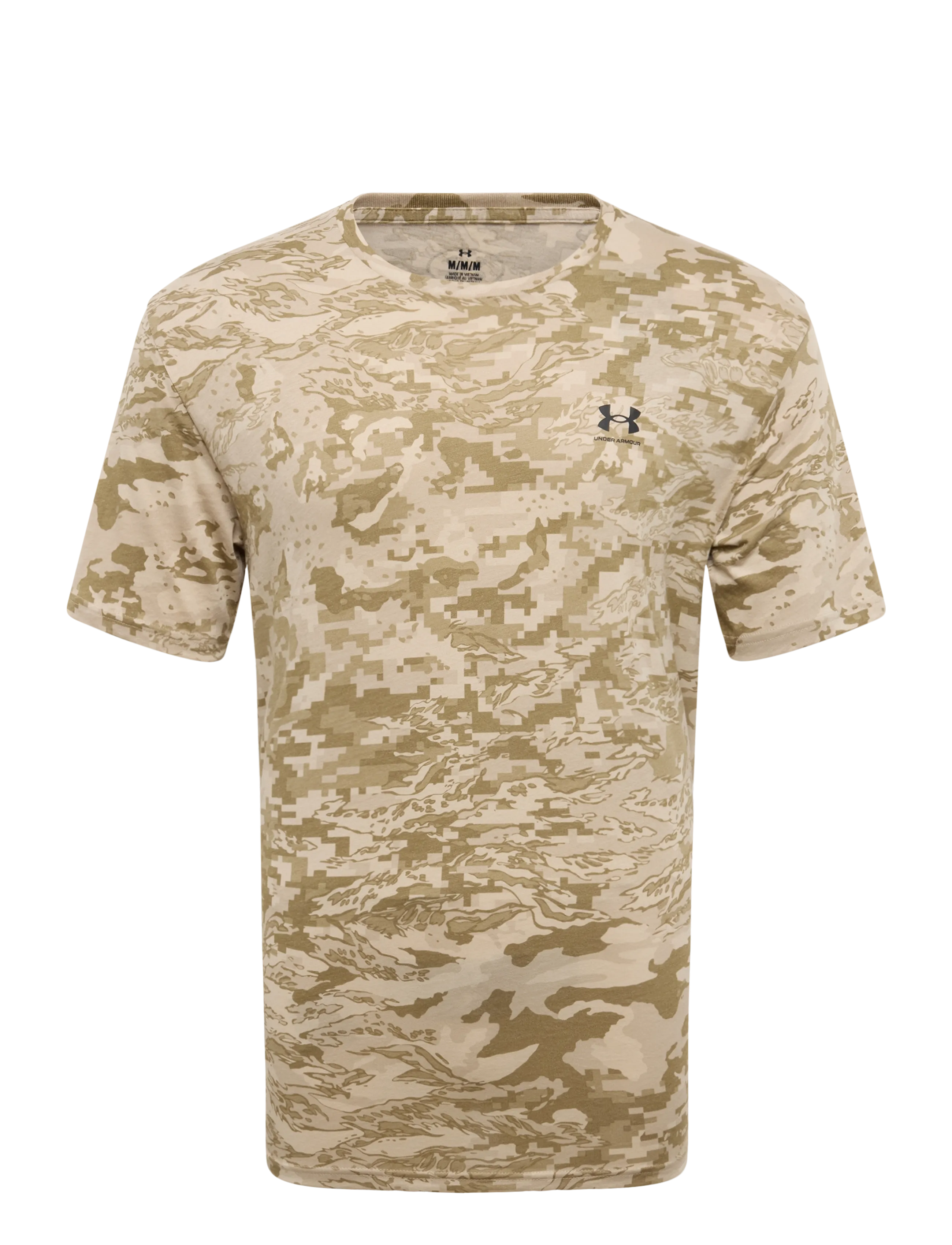 Under Armour UA ABC CAMO SS - T-särgid - CITY KHAKI / khaki/green