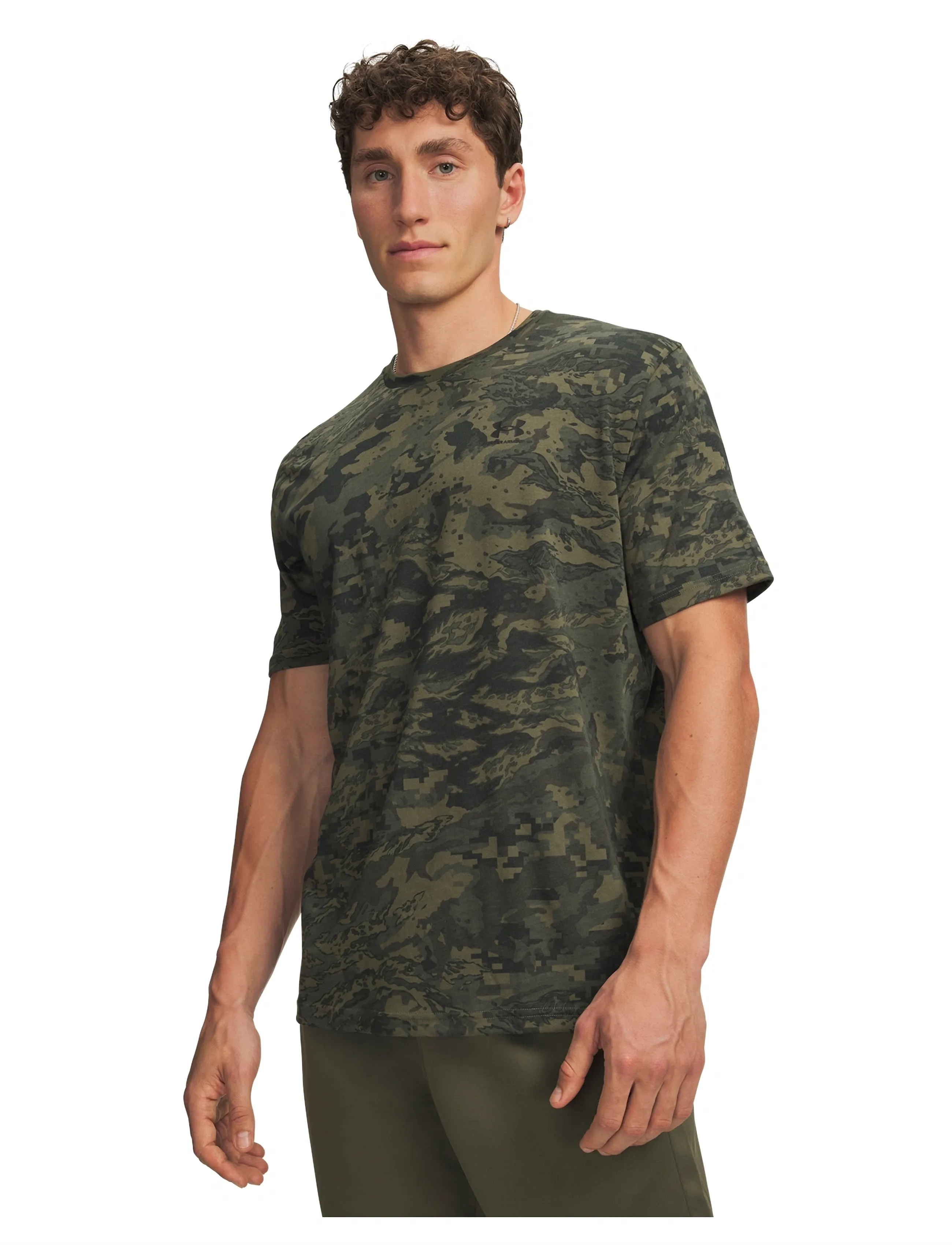 Under Armour UA ABC CAMO SS - Kortærmede T-shirts - MARINE OD GREEN / khaki/green