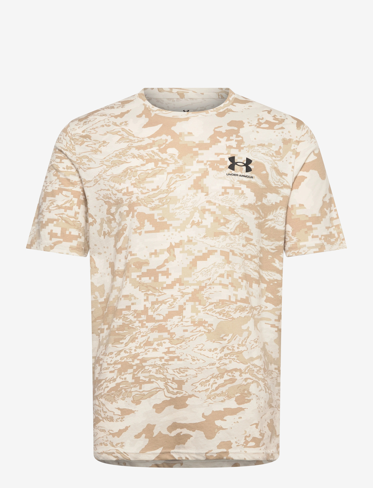 Under Armour - UA ABC CAMO SS - t-shirts - stone - 1