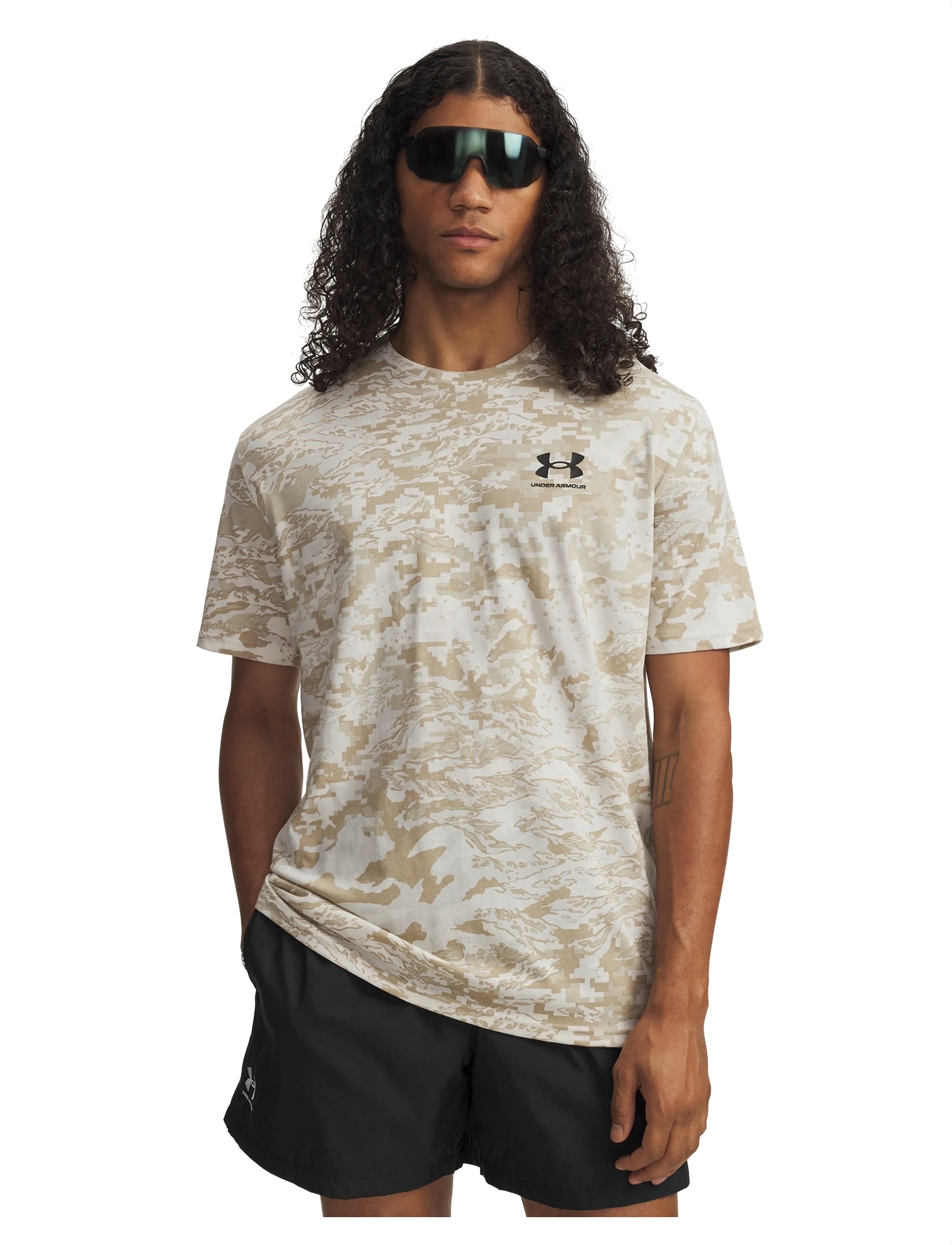 Under Armour Ua Abc Camo Ss, XS, Beige, T-Shirts > Kortærmede, Herre