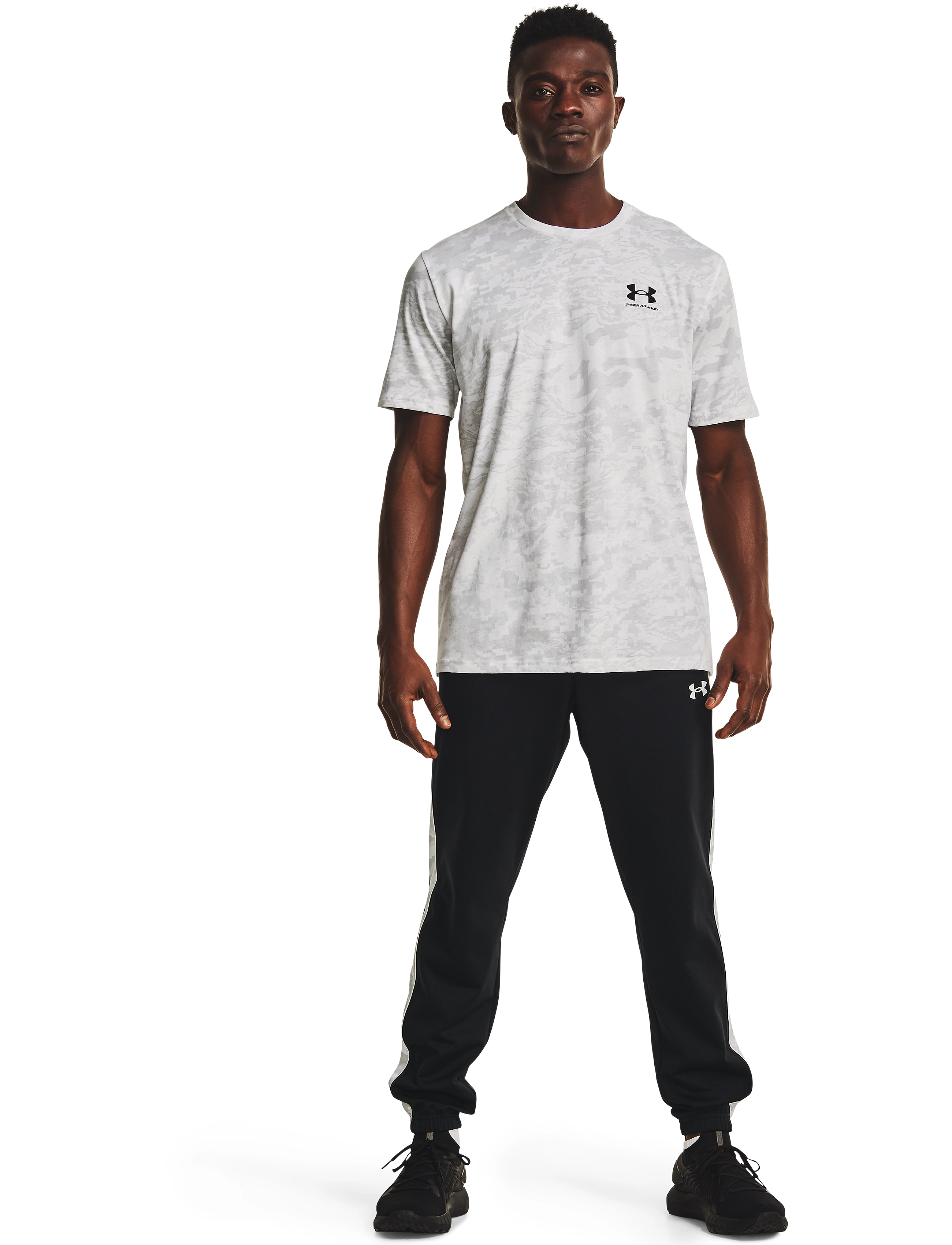 Under Armour UA ABC CAMO SS - T-särgid - WHITE / multi