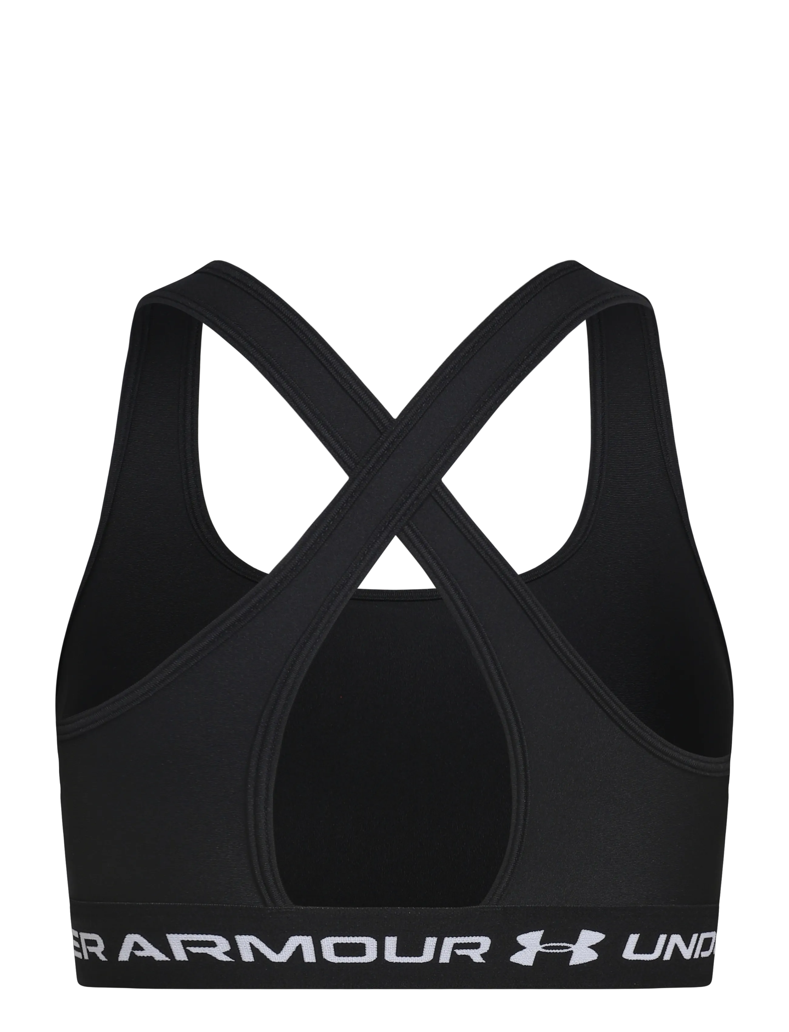 Under Armour - Crossback Mid Bra - mittlerer halt - black medium heather - 1