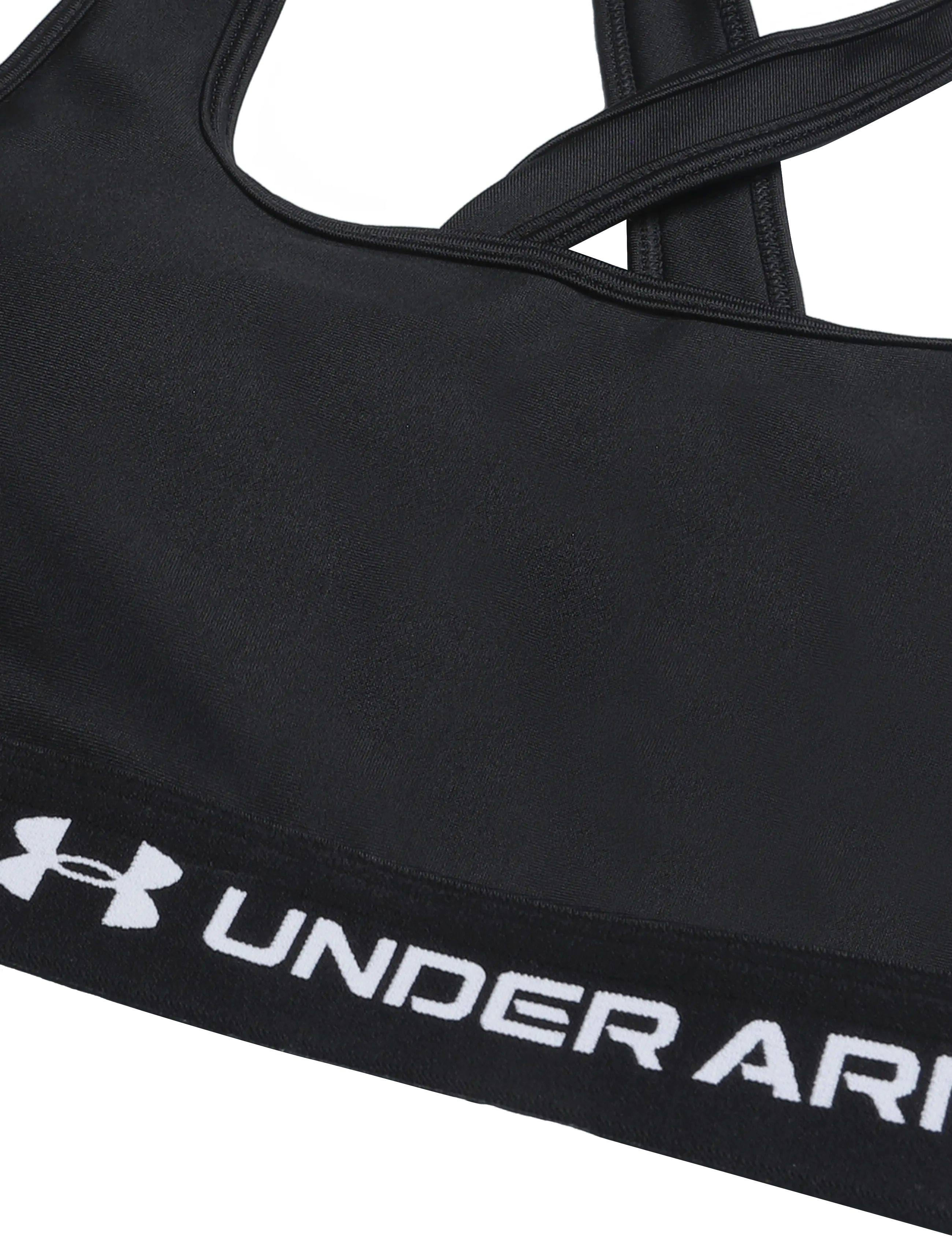 Under Armour - Crossback Mid Bra - mittlerer halt - black medium heather - 2