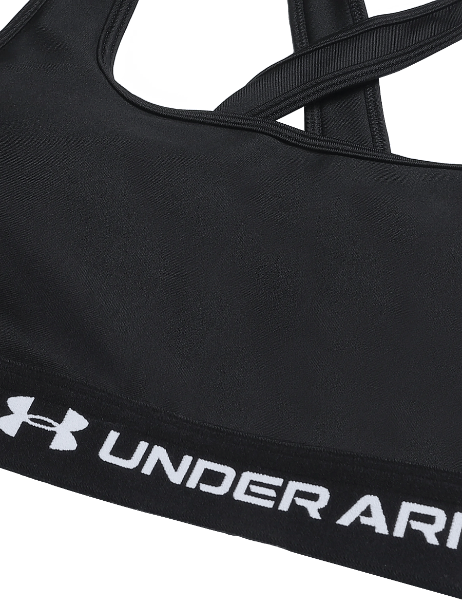 Under Armour - Crossback Mid Bra - medium support - black medium heather - 2
