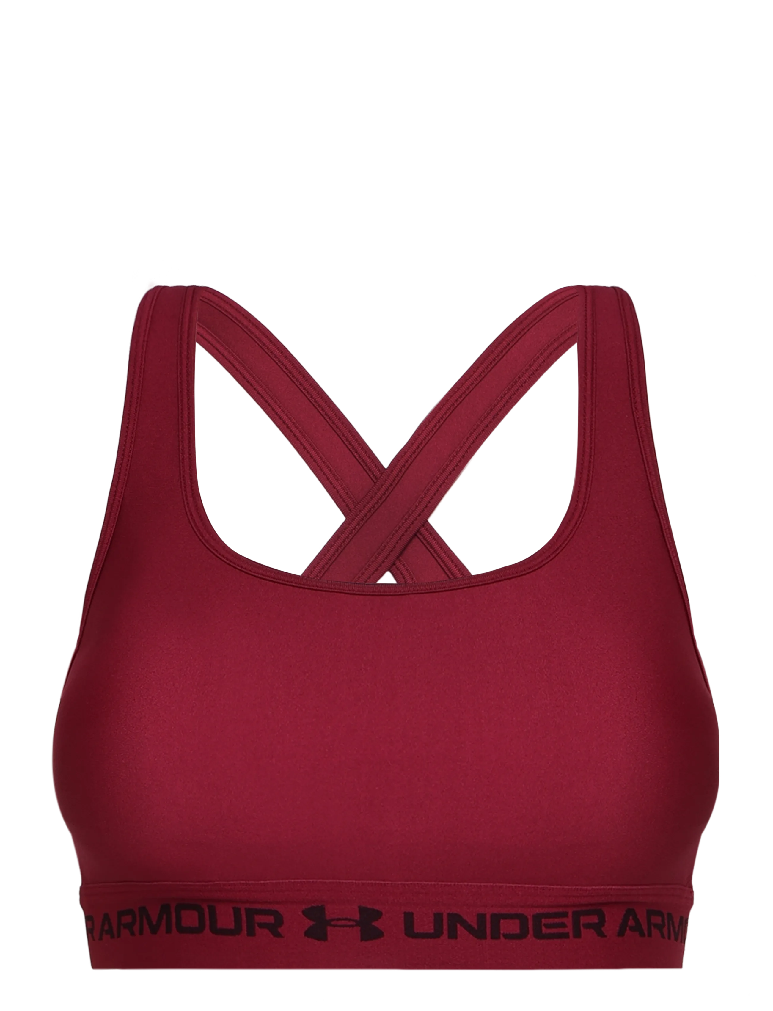 Under Armour Crossback Mid Bra - Kleidung - CLARET / burgundy