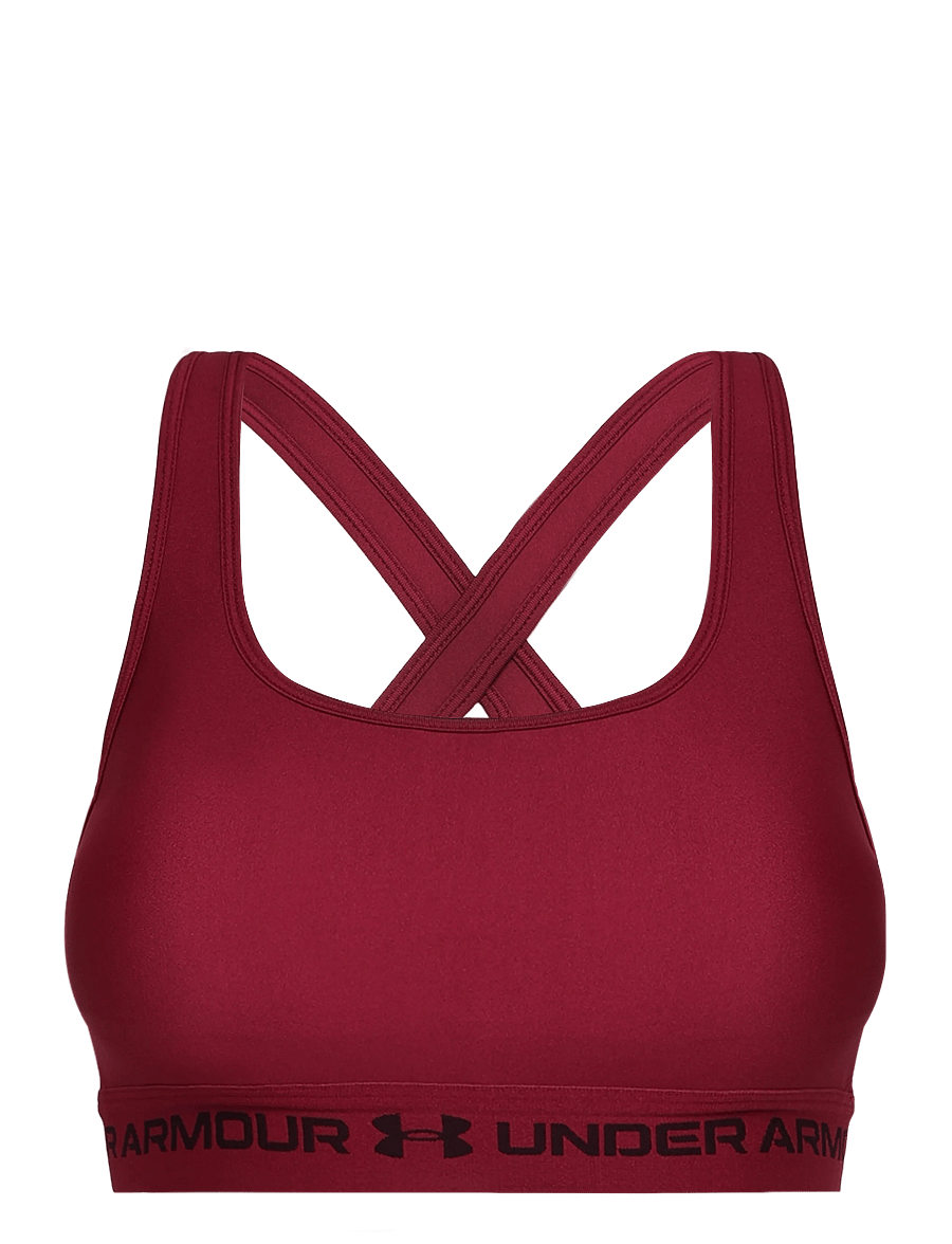Under Armour - Crossback Mid Bra - mittlerer halt - claret - 1
