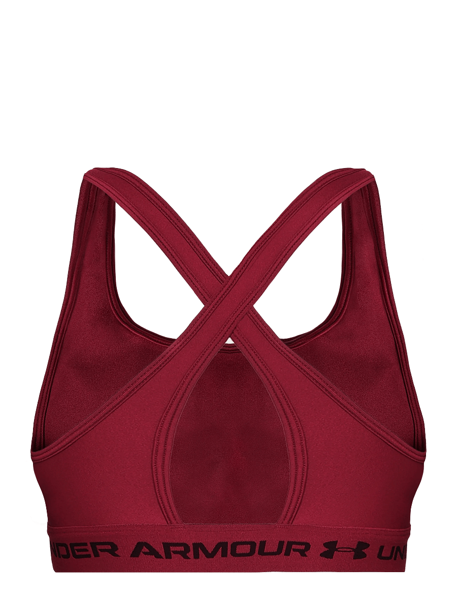 Under Armour - Crossback Mid Bra - mittlerer halt - claret - 2