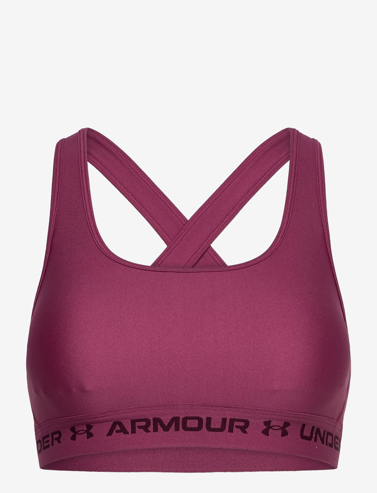 Under Armour - Crossback Mid Bra - mittlerer halt - fuchsia dusk - 1