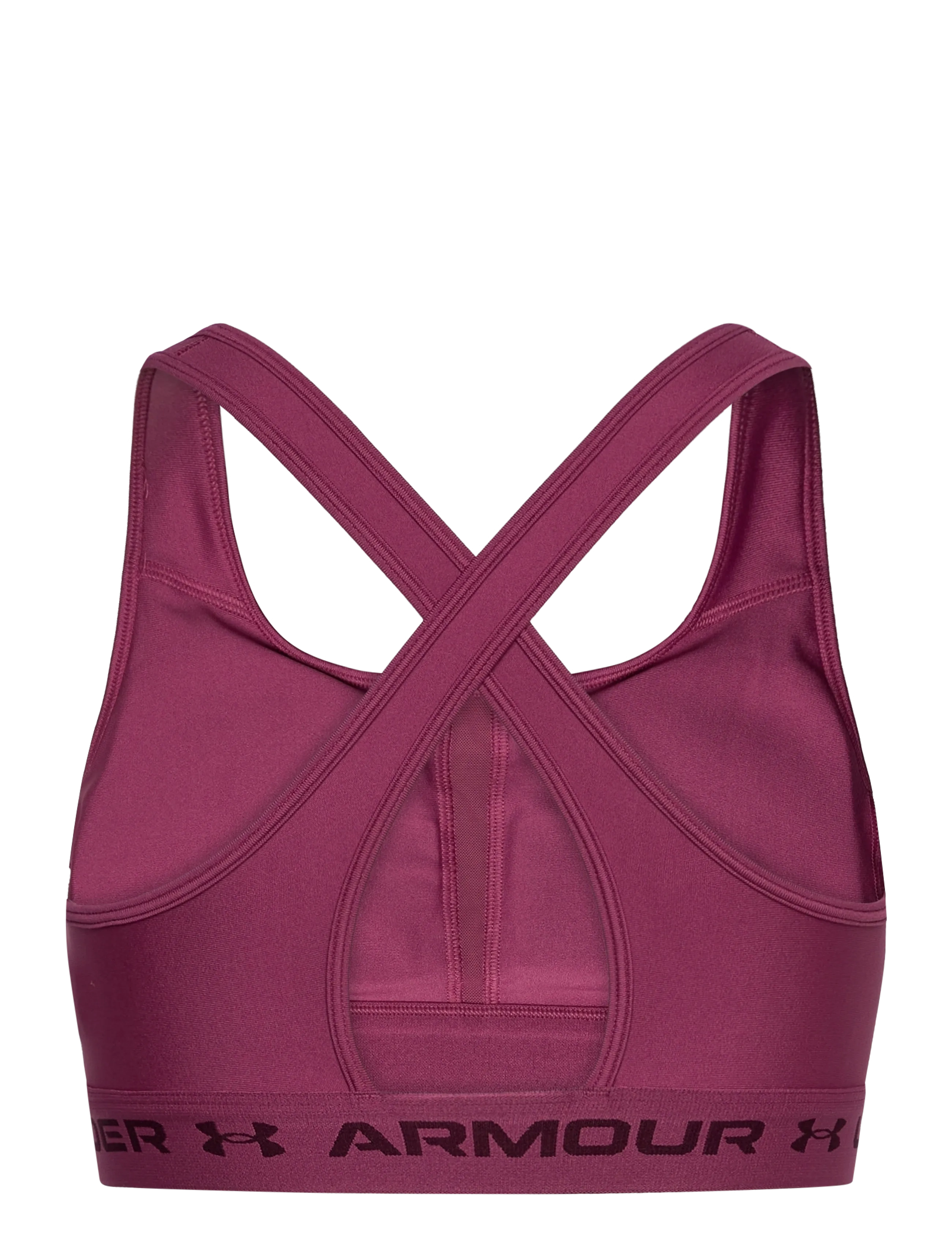 Under Armour - Crossback Mid Bra - mittlerer halt - fuchsia dusk - 2