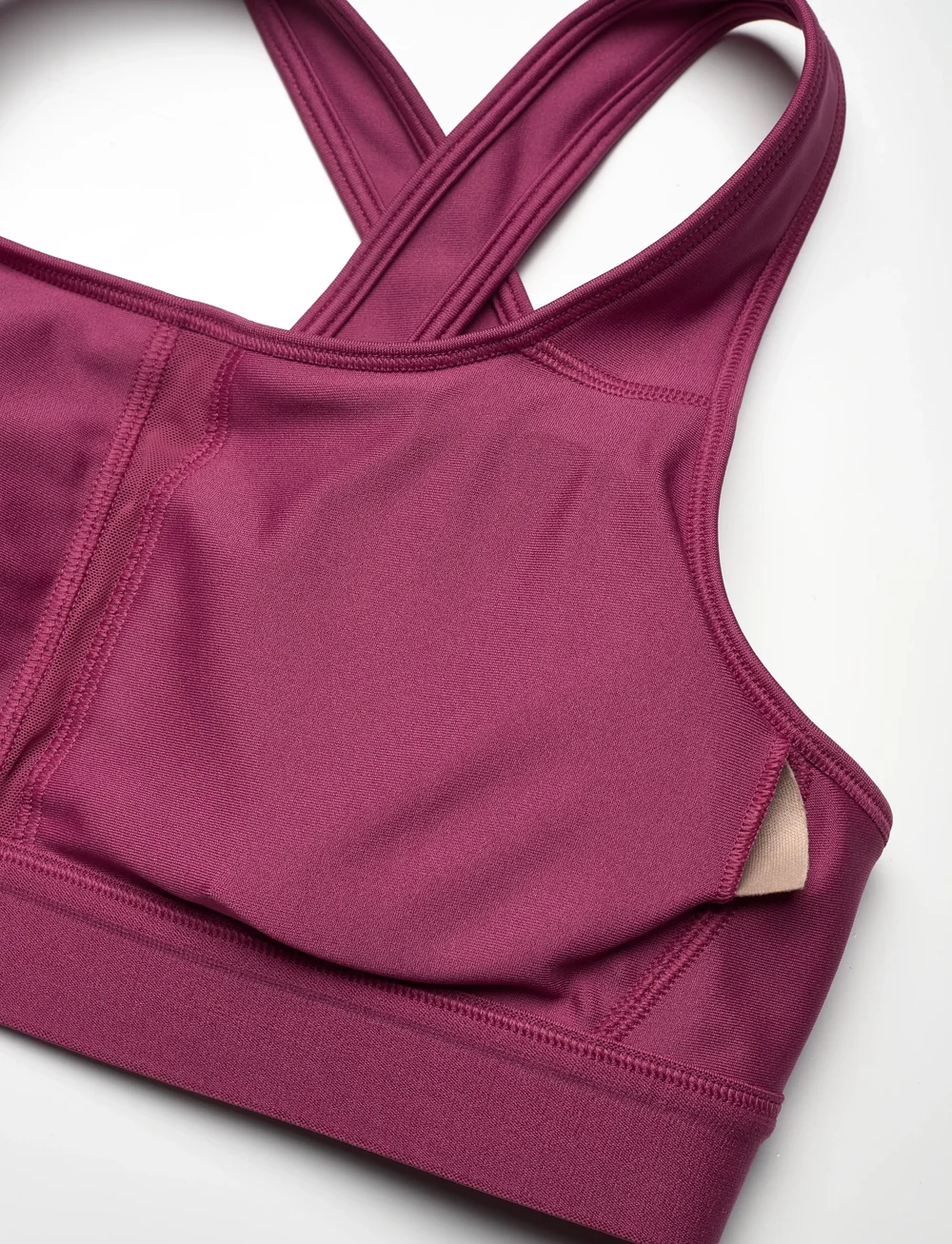 Under Armour - Crossback Mid Bra - medium support - fuchsia dusk - 4