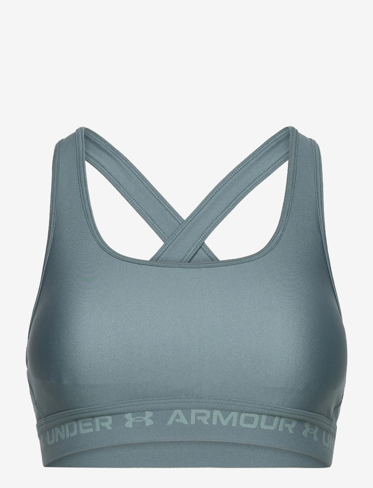 Under Armour - Crossback Mid Bra - medium støtte - jasper blue - 1