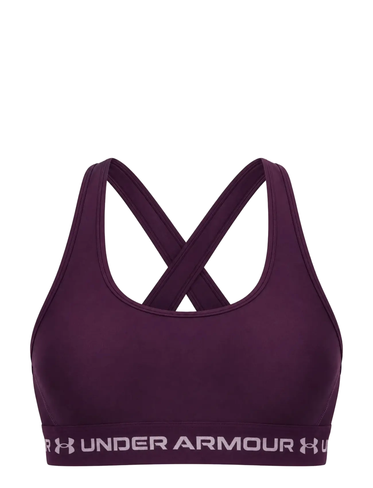 Under Armour Crossback Mid Bra, Kvinder, Crossback Medium Støtte Sports BH, Lila, Str: XXL