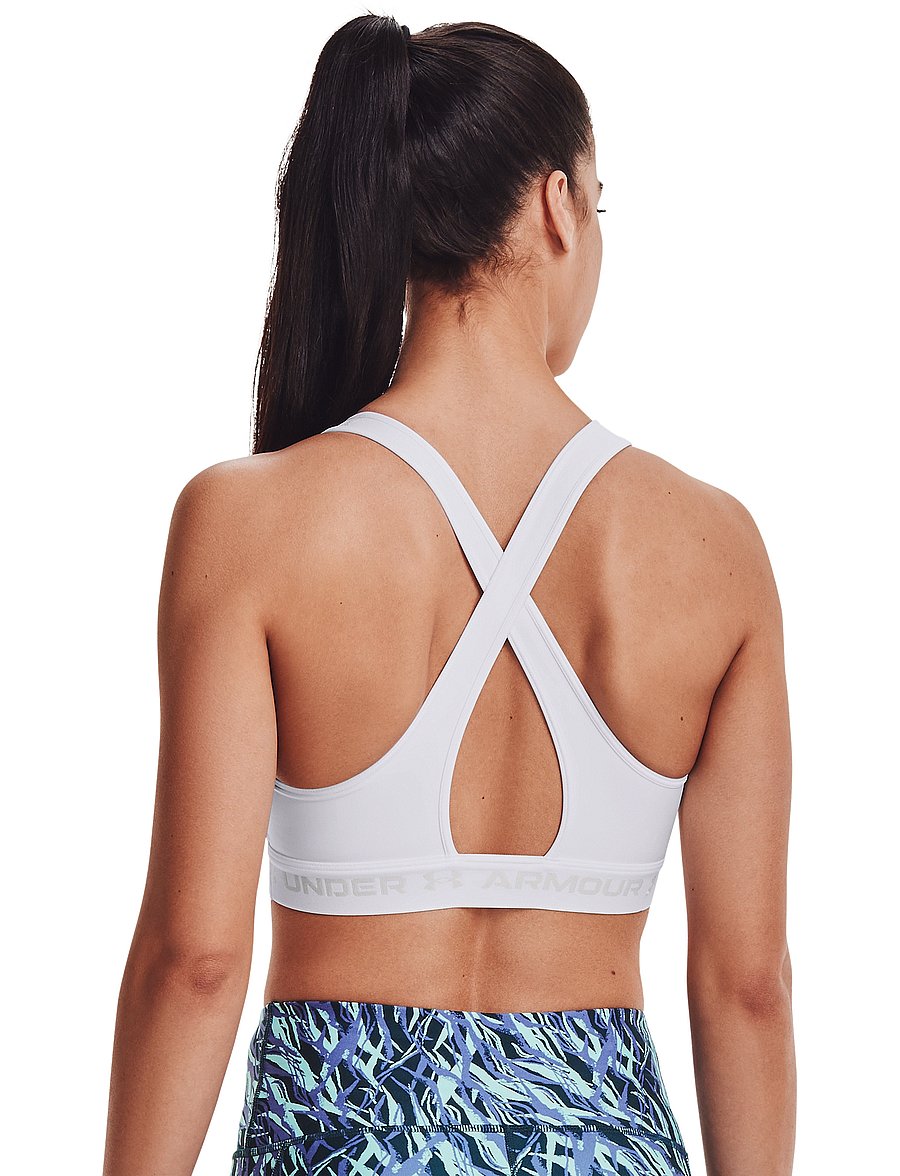 Under Armour - Crossback Mid Bra - keskmine toestus - white - 3