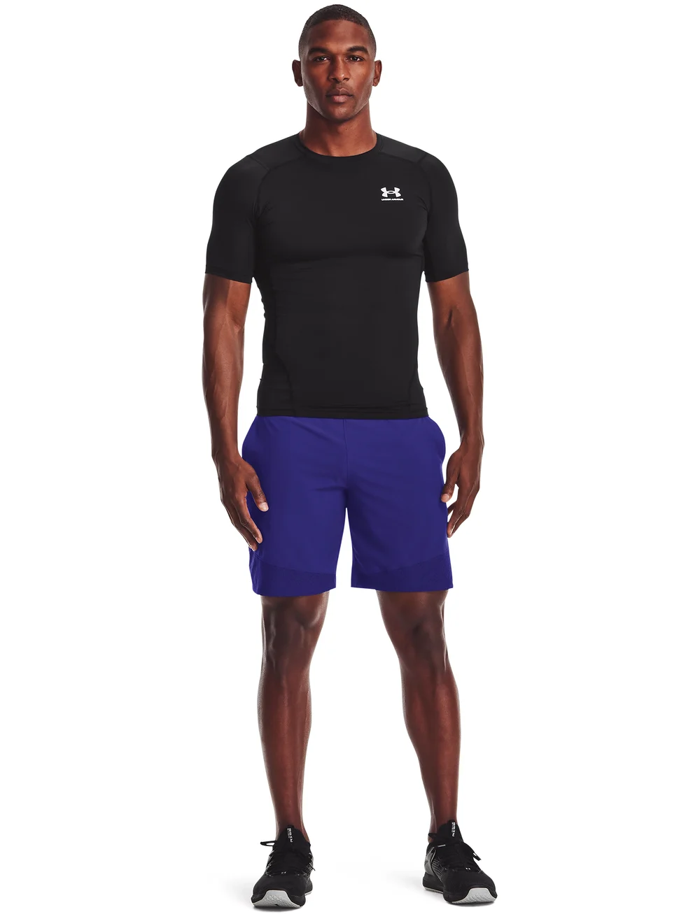 Under Armour - UA HG Armour Comp SS - t-shirts - black - 4