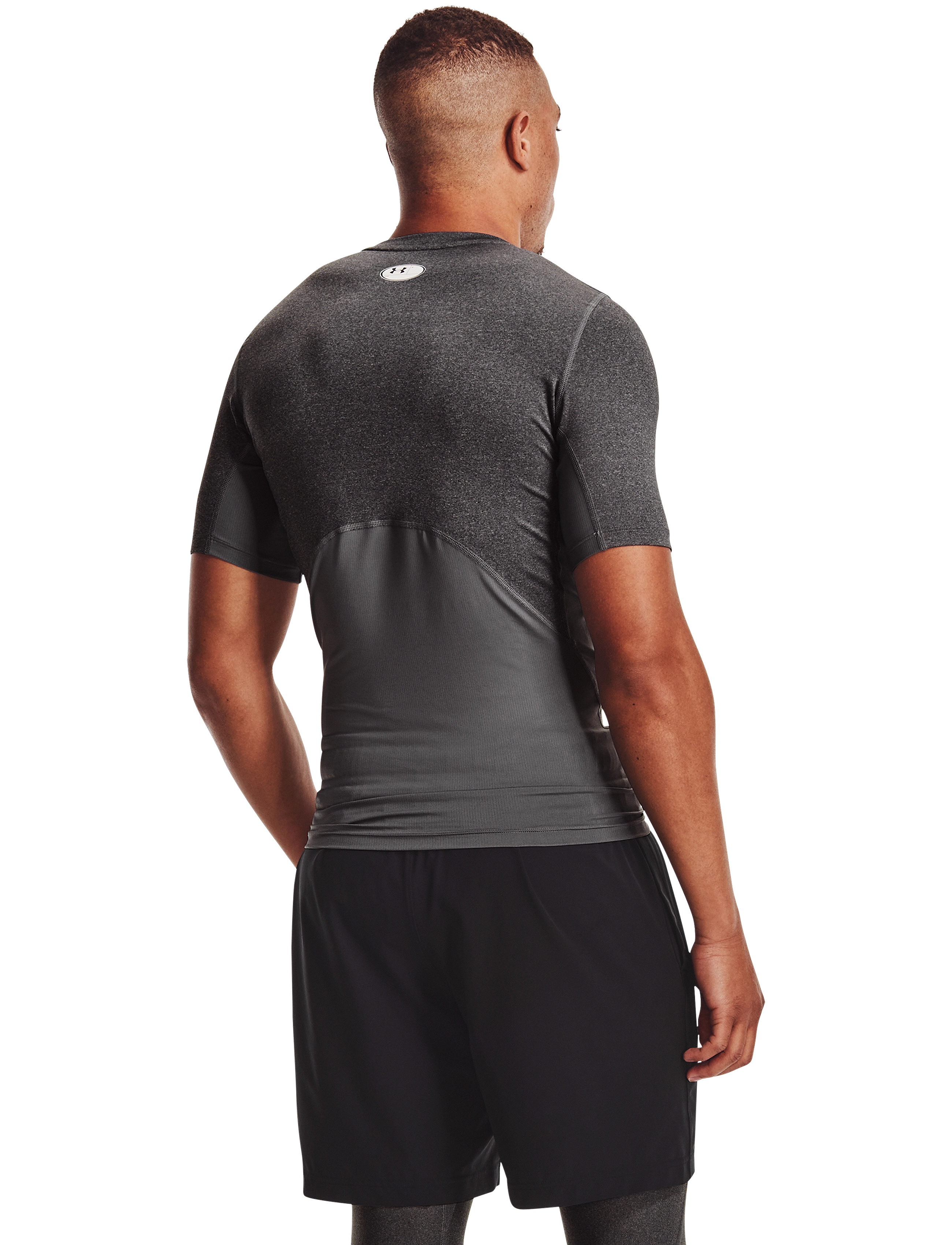 Under Armour - UA HG Armour Comp SS - t-särgid - carbon heather - 3