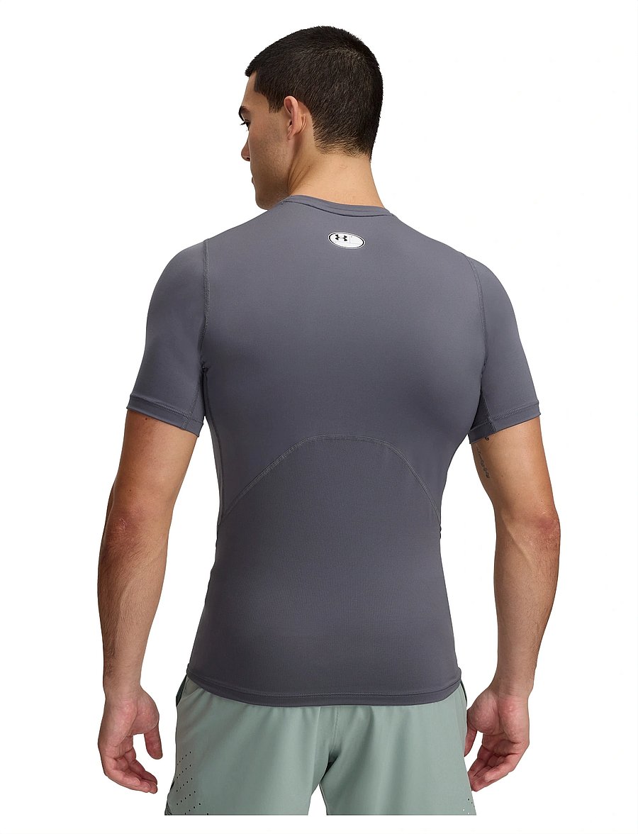 Under Armour - UA HG Armour Comp SS - t-shirts - castlerock - 3