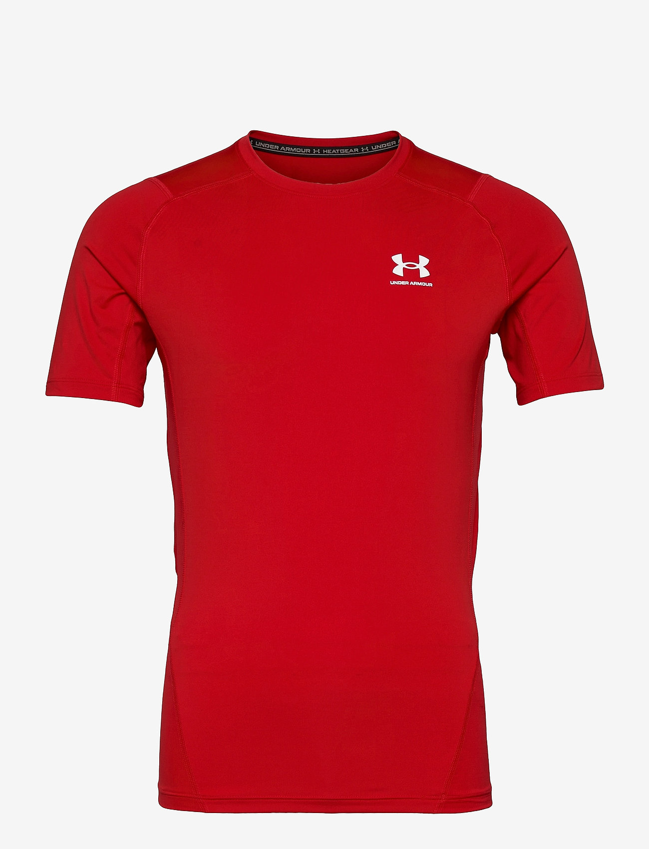 Under Armour - UA HG Armour Comp SS - oberteile & t-shirts - red - 0