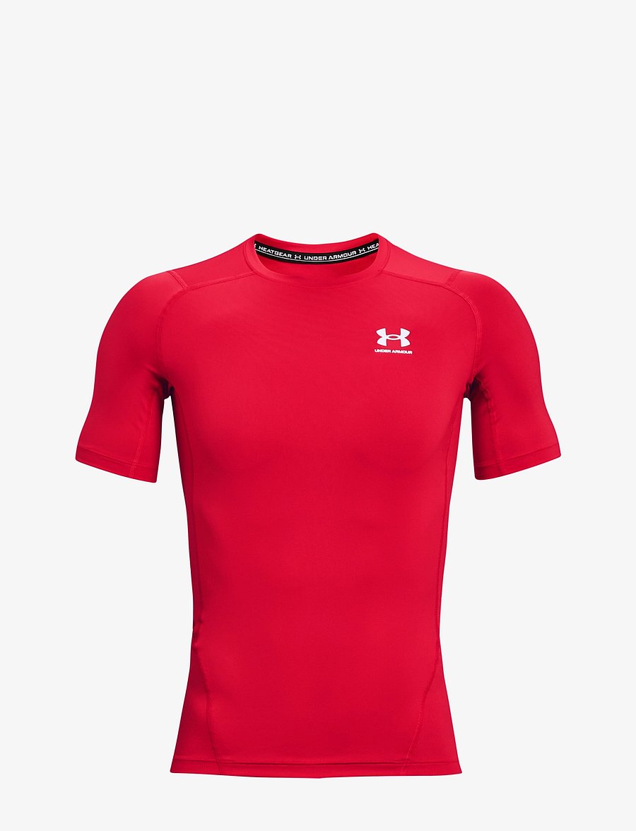 Under Armour - UA HG Armour Comp SS - t-shirts - red - 1