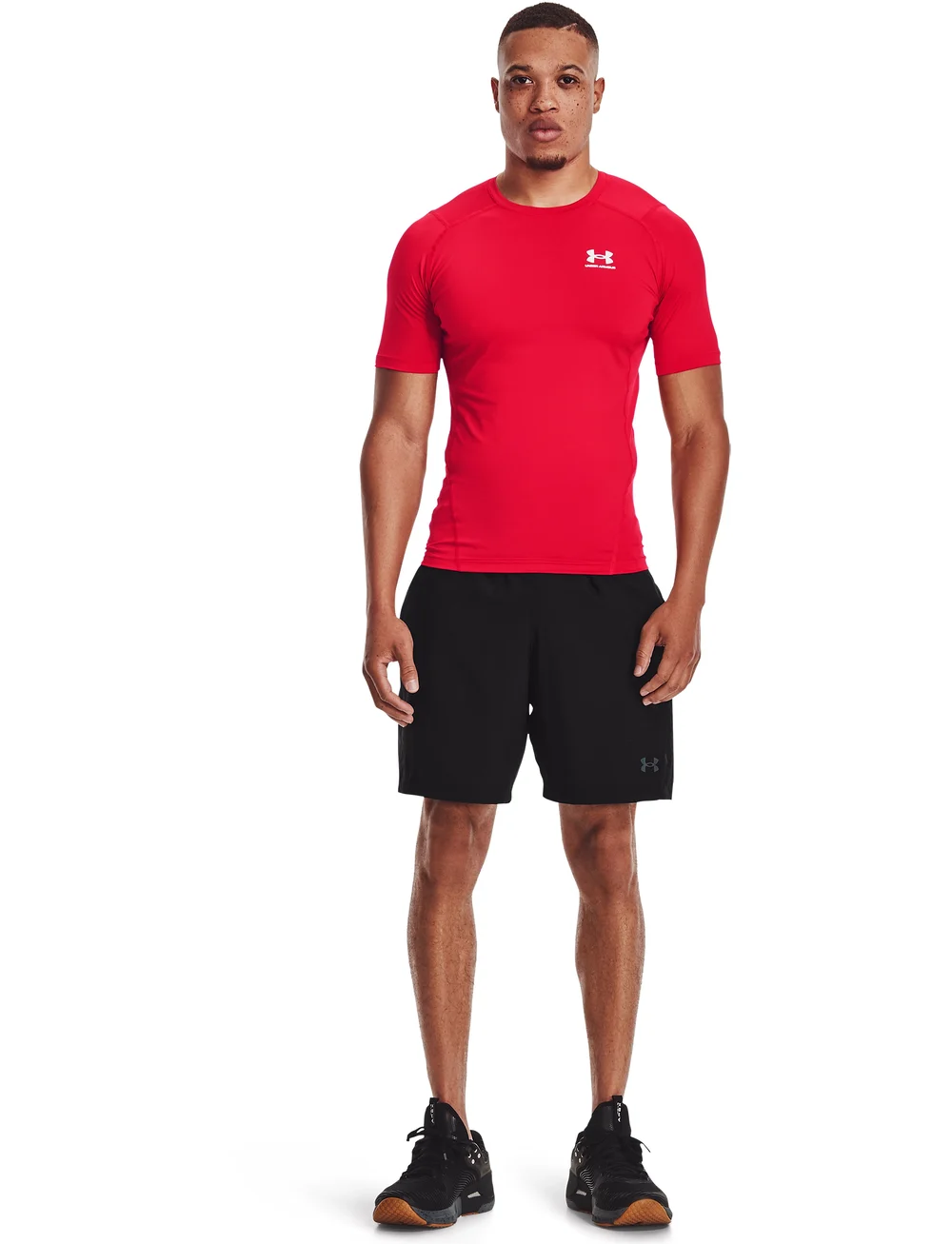 Under Armour - UA HG Armour Comp SS - t-shirts - red - 4