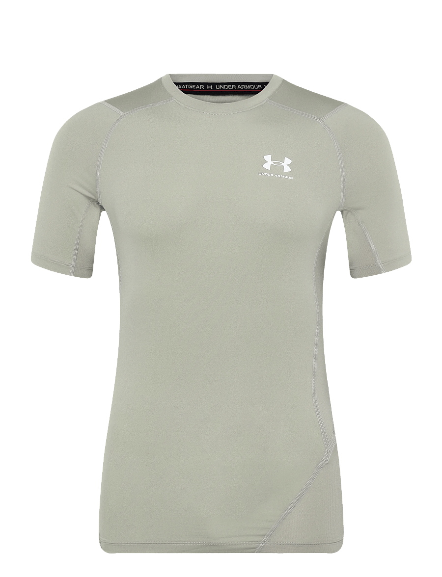 Under Armour - UA HG Armour Comp SS - t-shirts - timberwolf taupe - 1