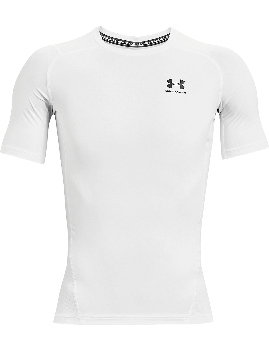 Under Armour - UA HG Armour Comp SS - t-shirts - white - 2