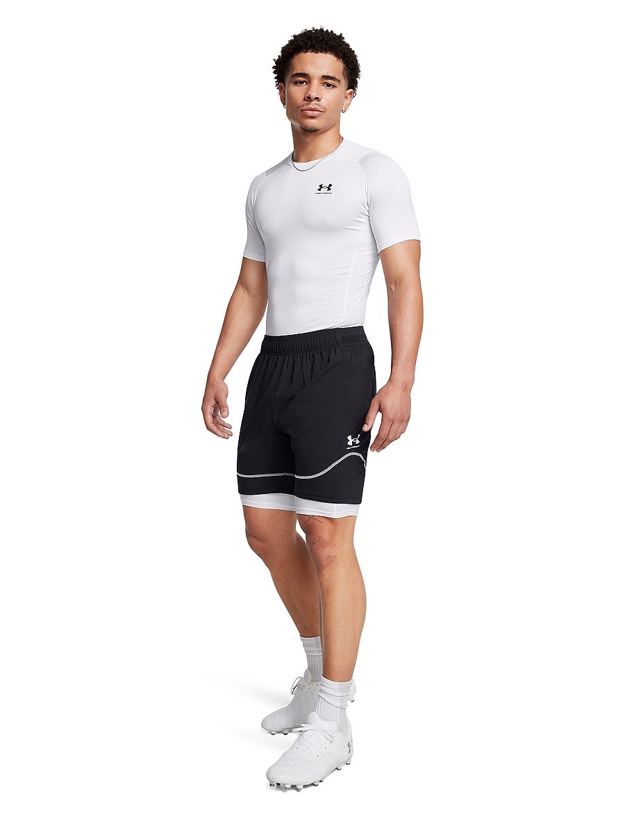 Under Armour - UA HG Armour Comp SS - t-shirts - white - 4