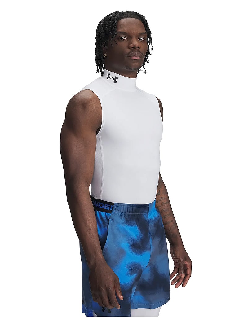 Under Armour - UA HG Armour Comp Mock SL - tank tops - white - 0