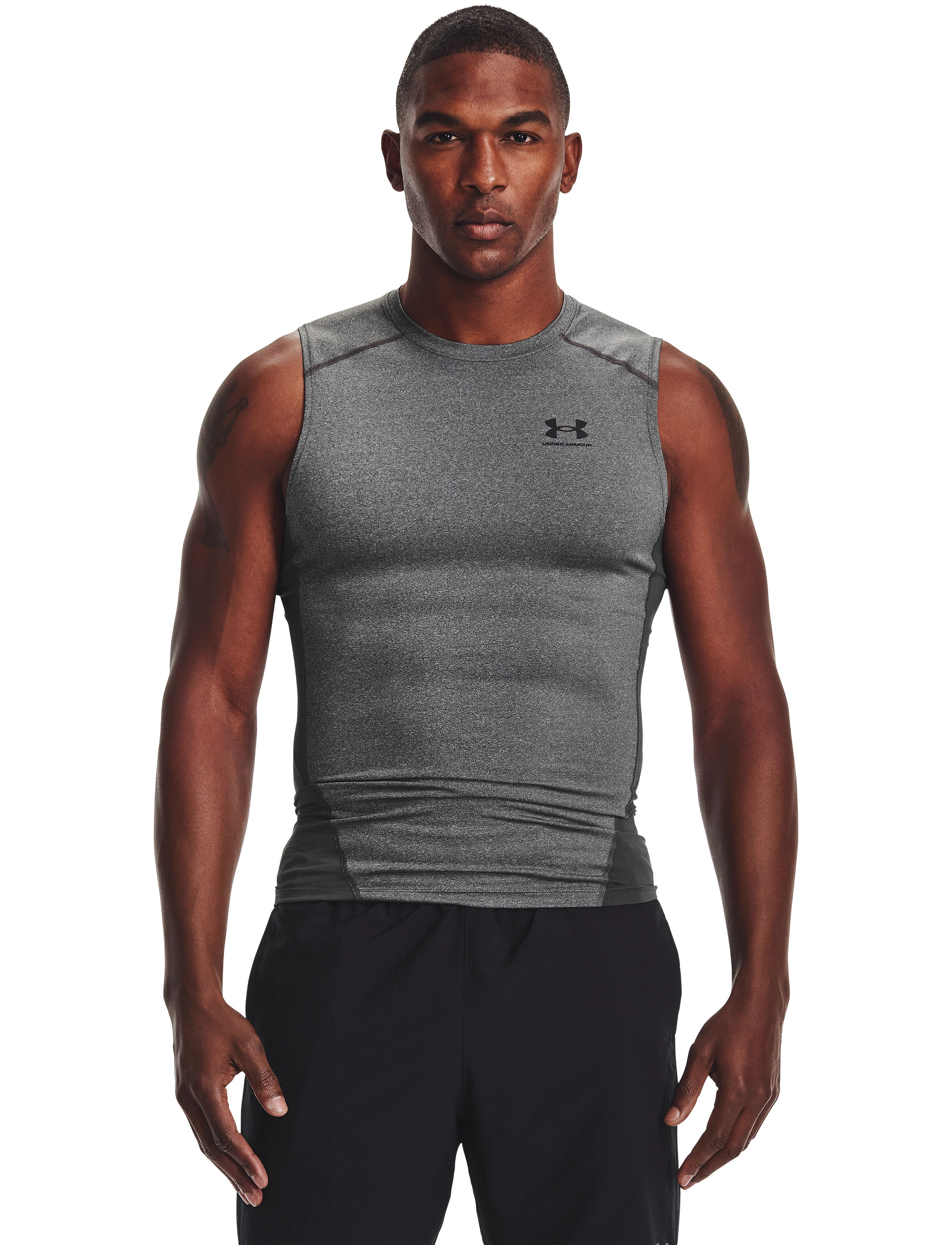 Under Armour - UA HG Armour Comp SL - tank tops - carbon heather - 3