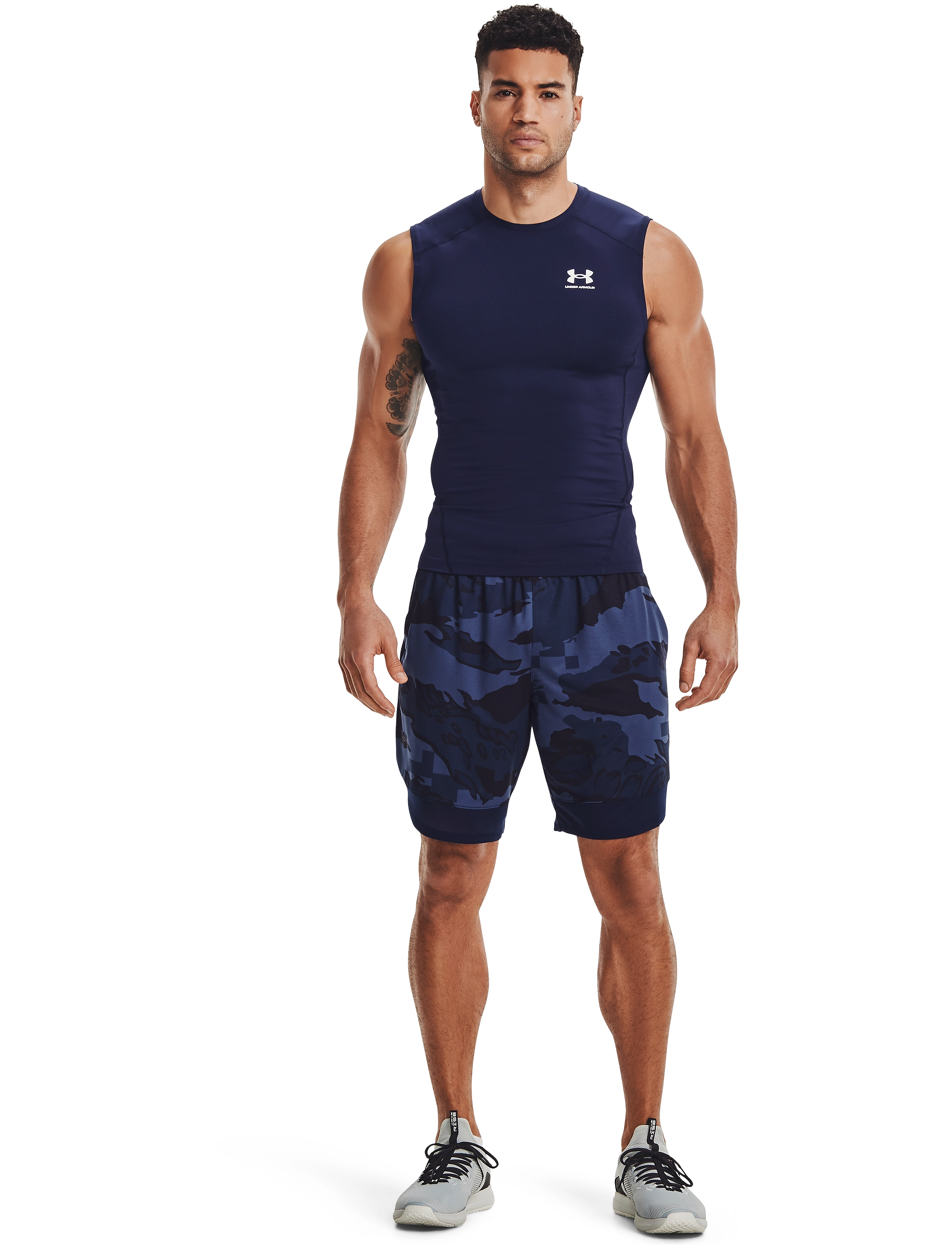 Under Armour Ua Hg Armour Comp Sl, Mænd, Ærmeløs Kompressionstop, Navy, Str: XXL