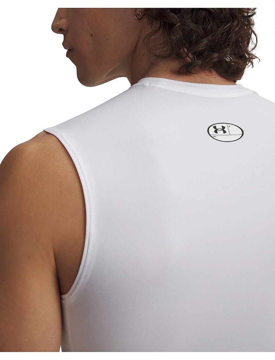 Under Armour - UA HG Armour Comp SL - tanktops - white - 4