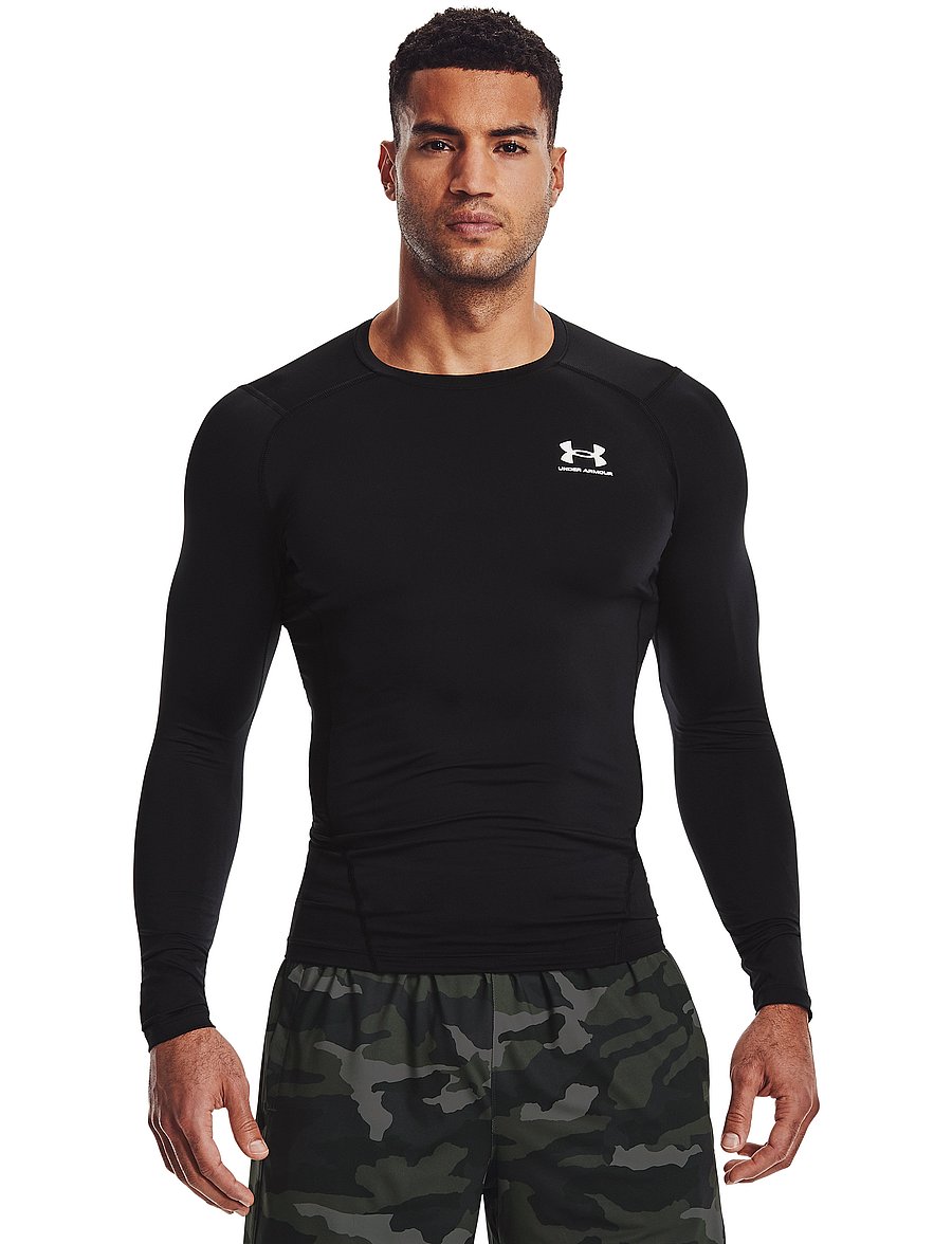 Under Armour - UA HG Armour Comp LS - langermede topper - black - 0