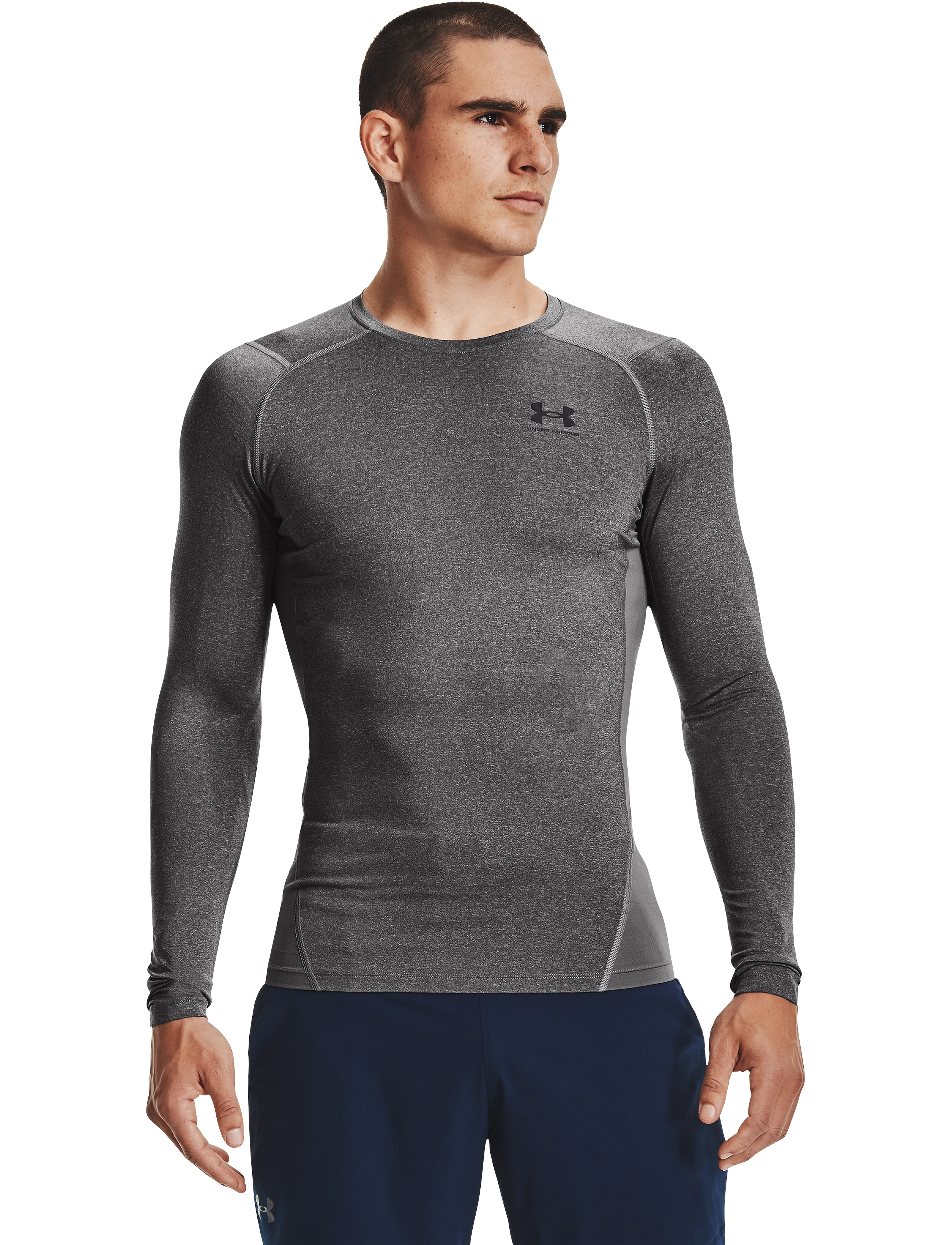 Under Armour - UA HG Armour Comp LS - langarmshirts - carbon heather - 3