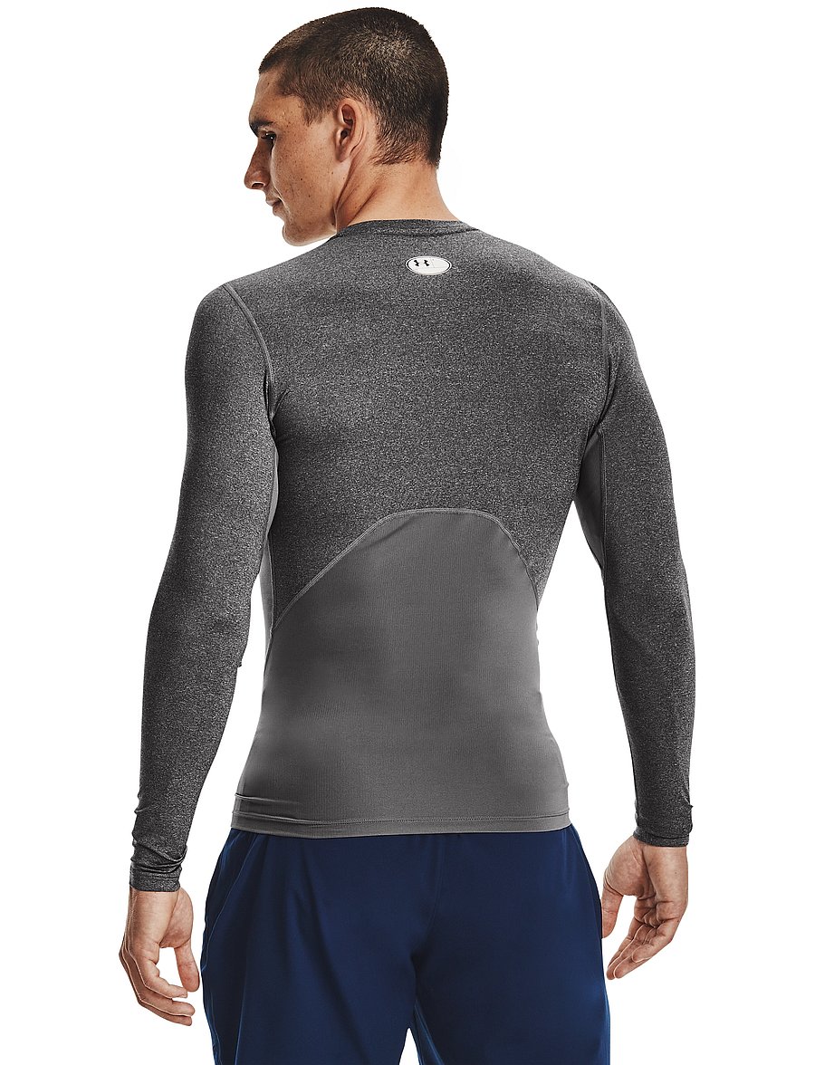 Under Armour - UA HG Armour Comp LS - långärmade tröjor - carbon heather - 4