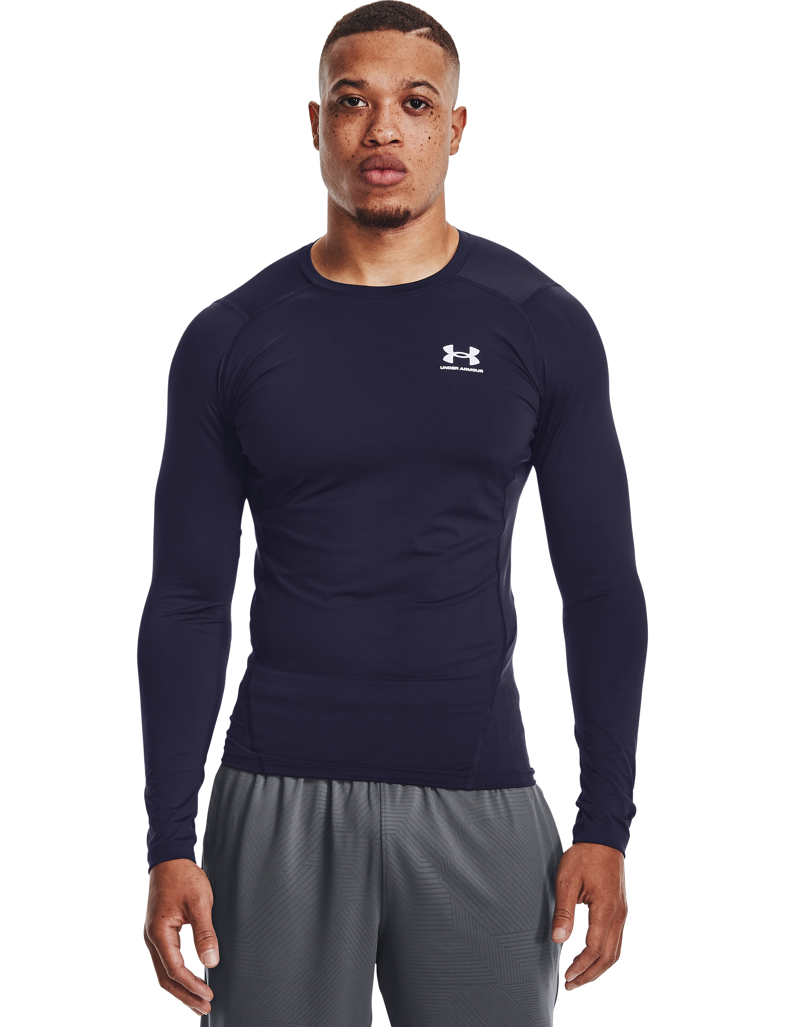 Under Armour - UA HG Armour Comp LS - långärmade tröjor - midnight navy - 3