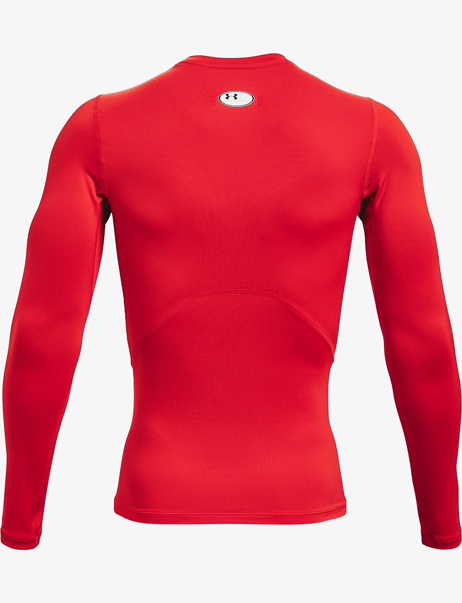 Under Armour - UA HG Armour Comp LS - langærmede t-shirts - red - 1