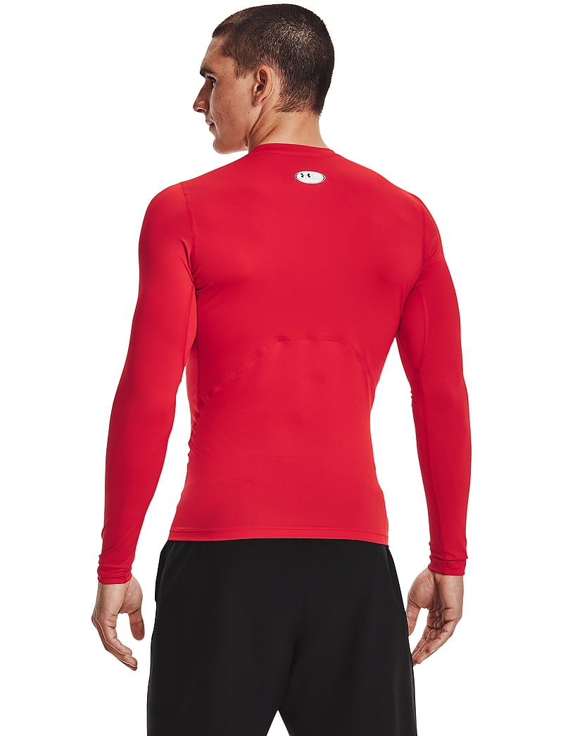 Under Armour - UA HG Armour Comp LS - langærmede t-shirts - red - 2