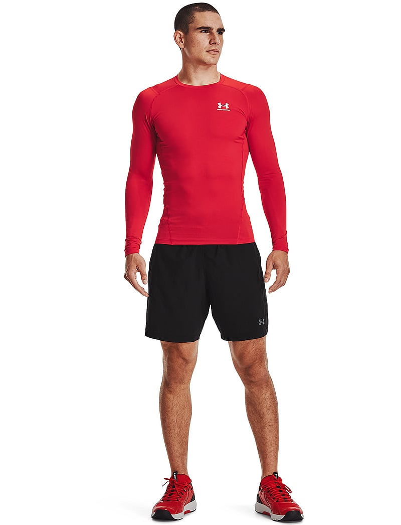 Under Armour - UA HG Armour Comp LS - langærmede t-shirts - red - 3