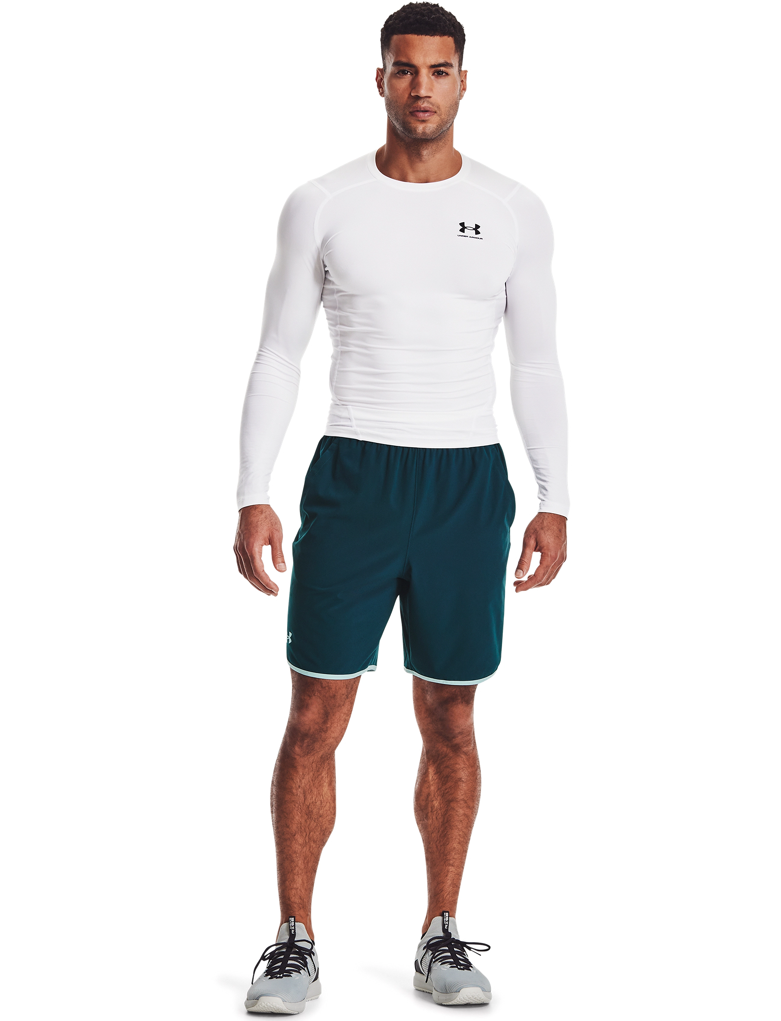 Under Armour - UA HG Armour Comp LS - pikkade varrukatega alussärgid - white - 4