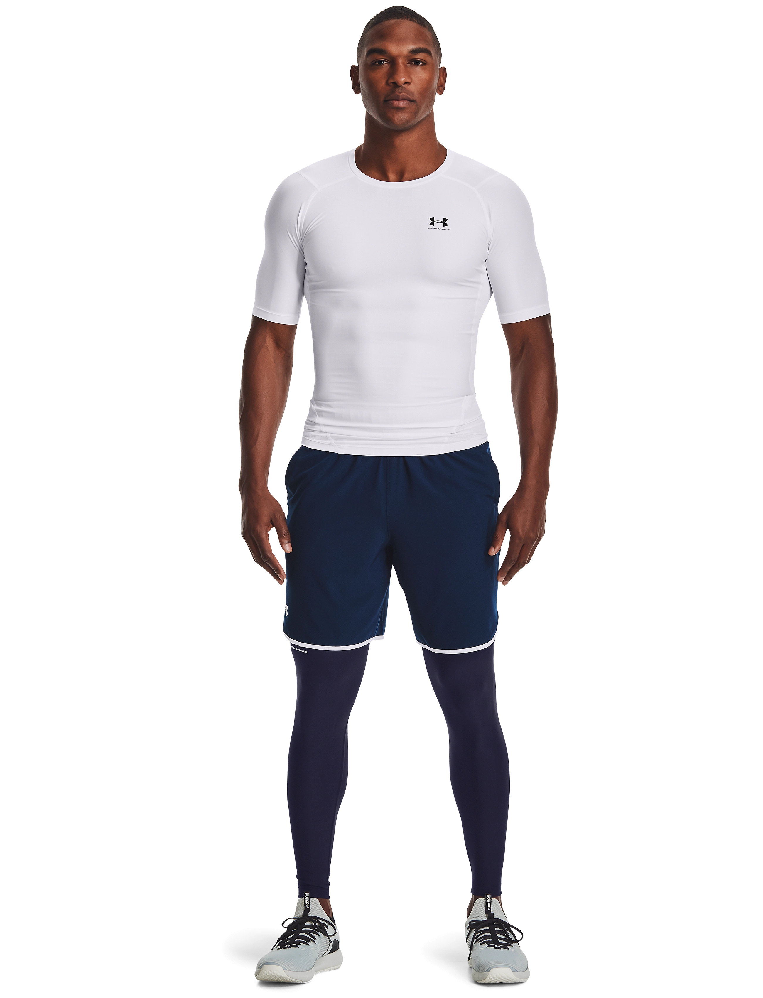 Under Armour Ua Hg Armour Leggings, S, Navy, Sport > Løbetræningstights, Herre