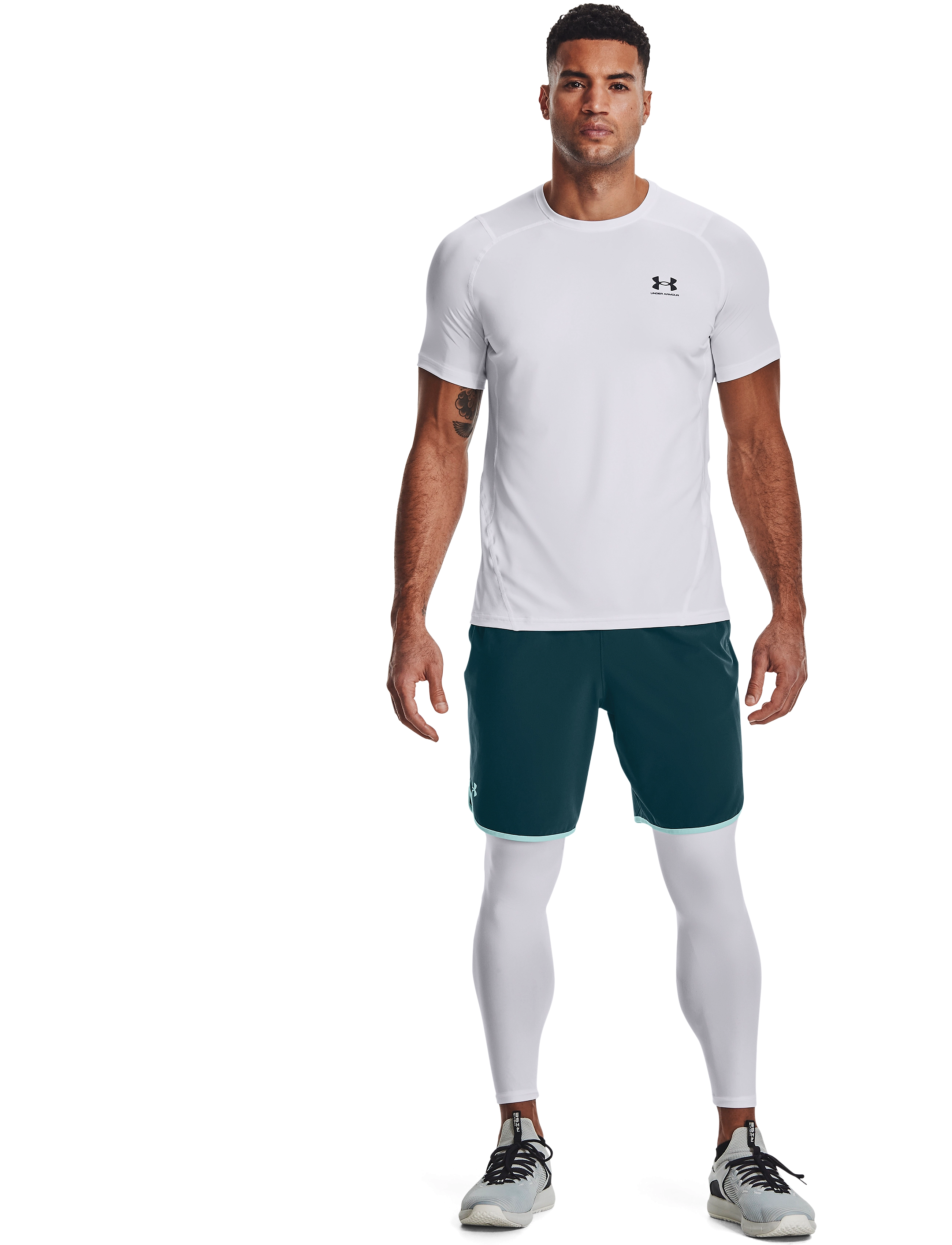 Under Armour Ua Hg Armour Leggings, XL, White, Sport > Løbetræningstights, Herre