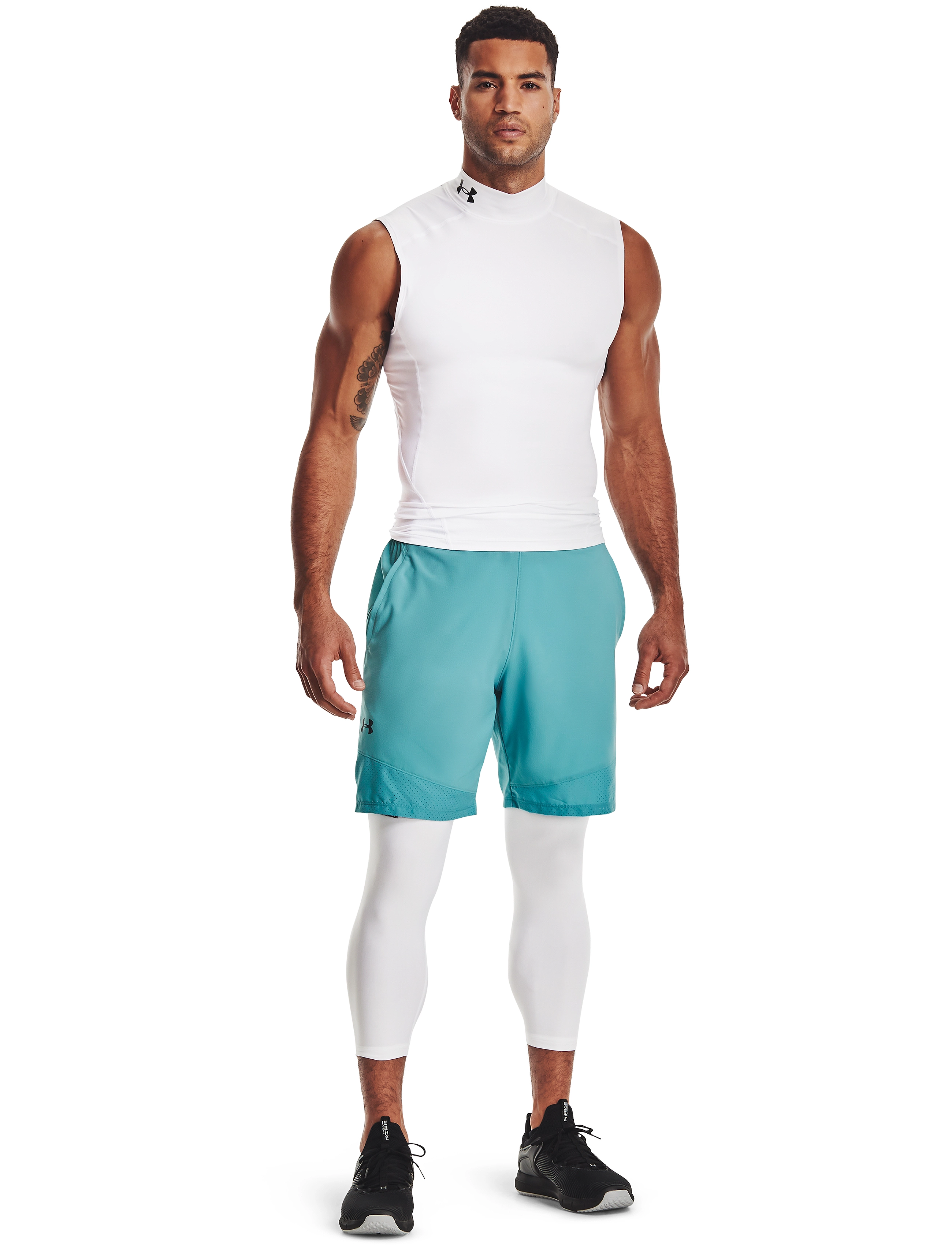Under Armour Ua Hg Armour 3/4 Legging, L, White, Underdele > Løbetræningstights, Herre