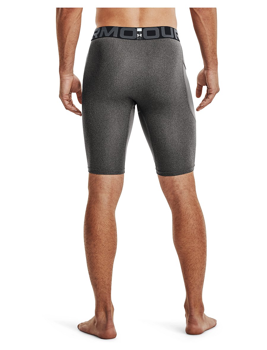 Under Armour - UA HG Armour Lng Shorts - treeningretuusid - carbon heather - 5